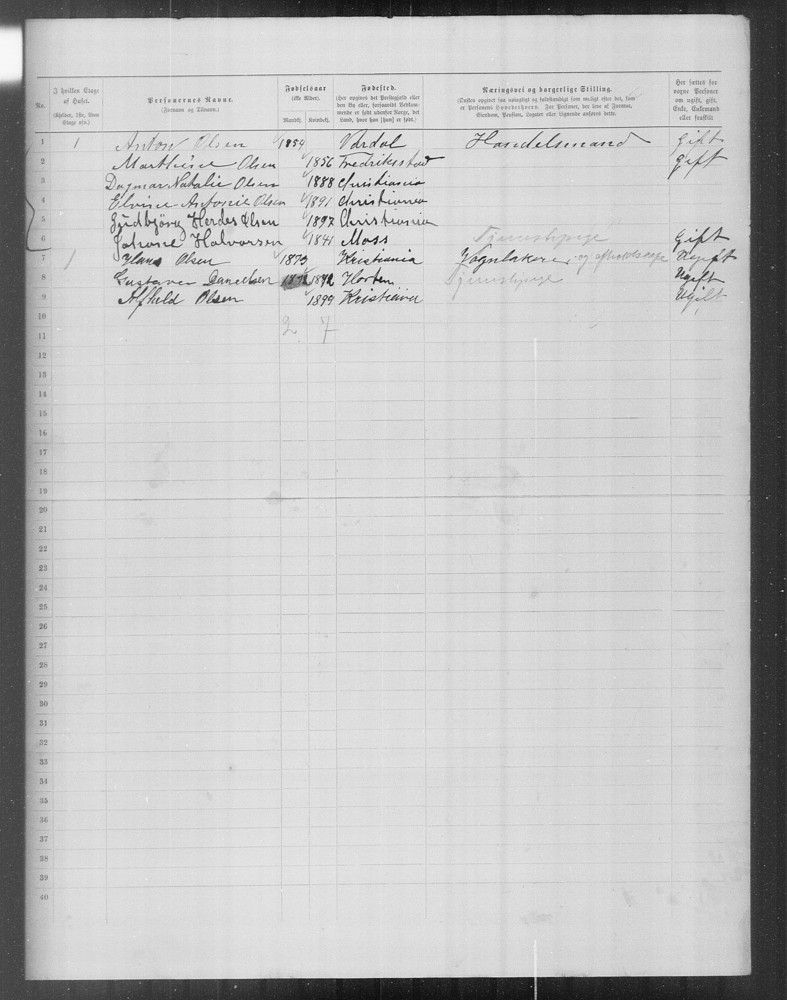 OBA, Municipal Census 1899 for Kristiania, 1899, p. 15979