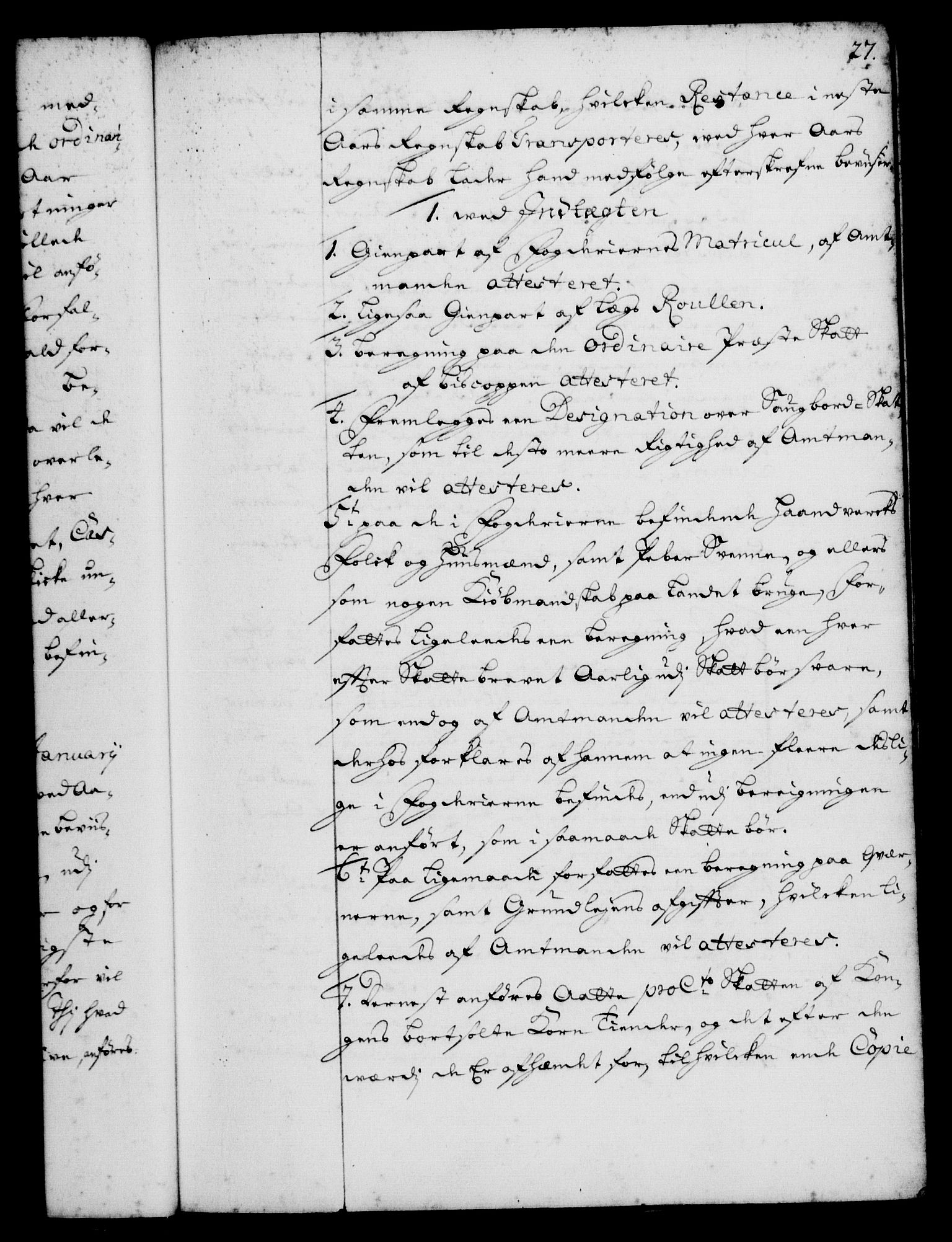 Rentekammeret, Kammerkanselliet, RA/EA-3111/G/Gg/Ggi/L0001: Norsk instruksjonsprotokoll med register (merket RK 53.34), 1720-1729, p. 27