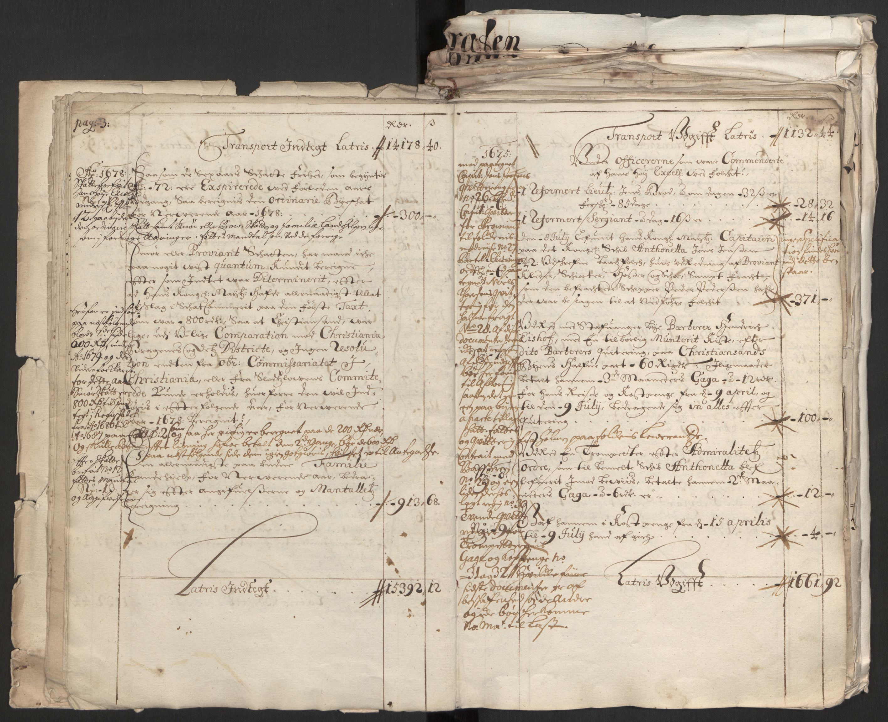 Rentekammeret inntil 1814, Reviderte regnskaper, Byregnskaper, AV/RA-EA-4066/R/Rm/L0258: [M1] Kontribusjonsregnskap, 1664-1700, p. 15