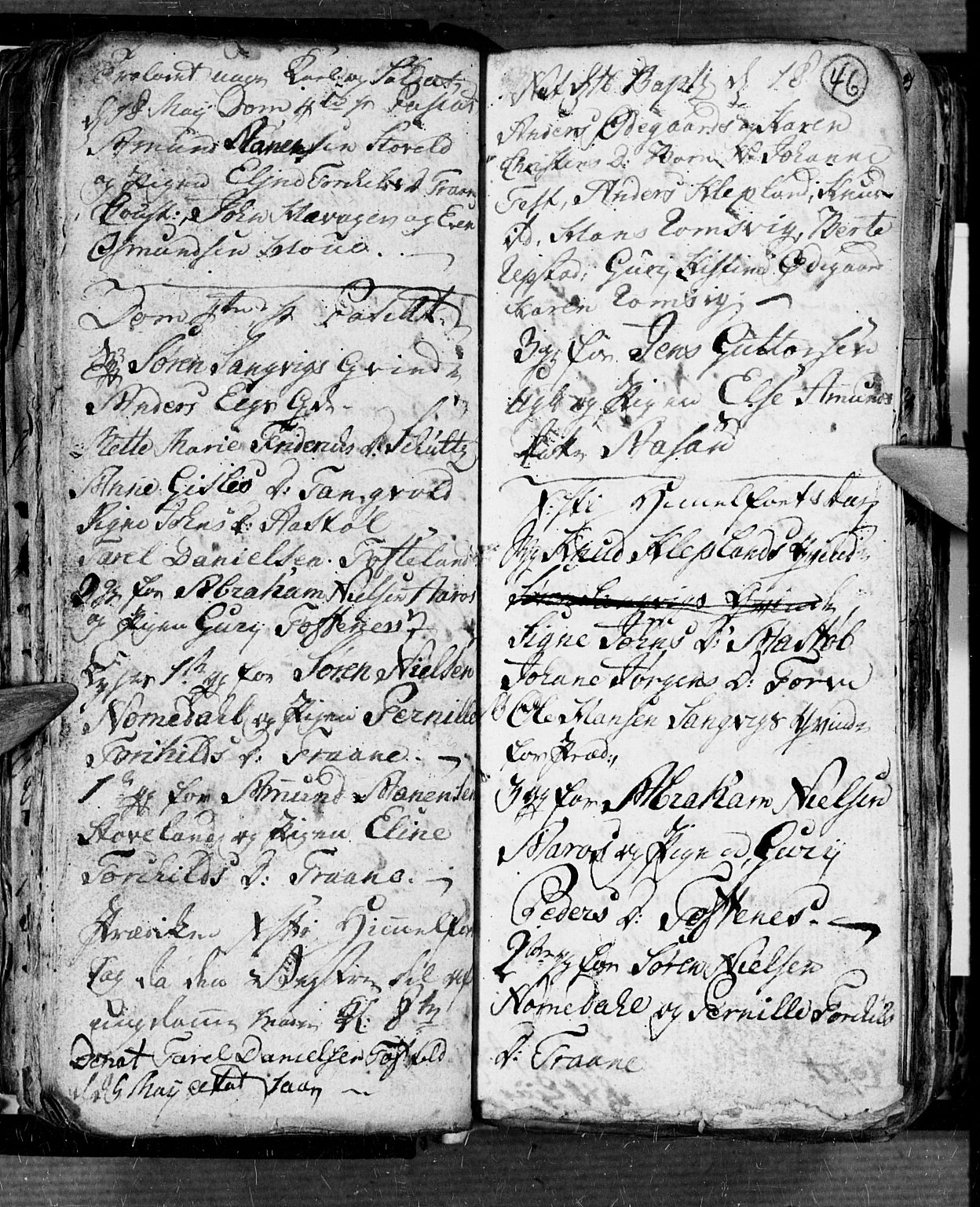 Søgne sokneprestkontor, AV/SAK-1111-0037/F/Fb/Fbb/L0001: Parish register (copy) no. B 1, 1779-1802, p. 46