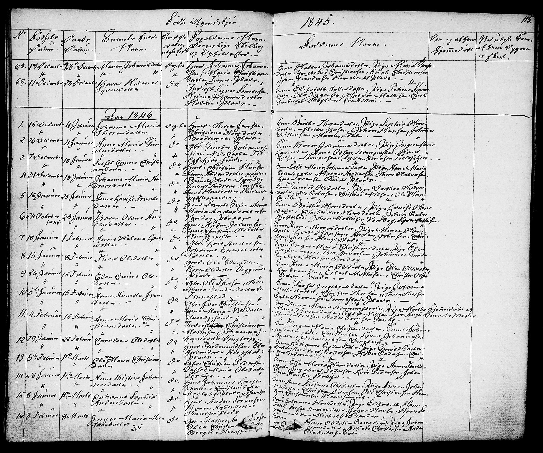 Eidsberg prestekontor Kirkebøker, SAO/A-10905/F/Fa/L0008: Parish register (official) no. I 8, 1832-1848, p. 115