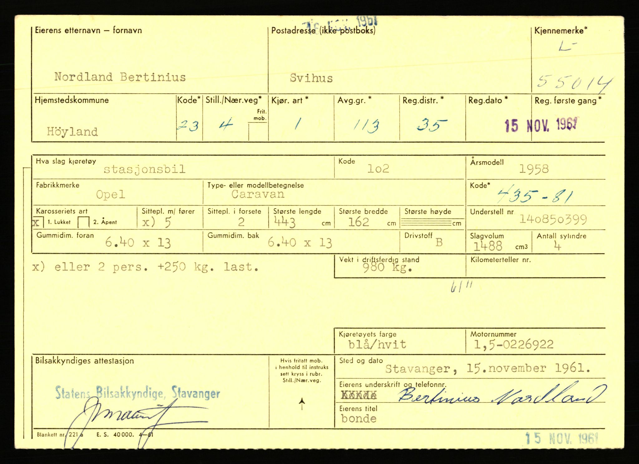 Stavanger trafikkstasjon, AV/SAST-A-101942/0/F/L0054: L-54200 - L-55699, 1930-1971, p. 1677