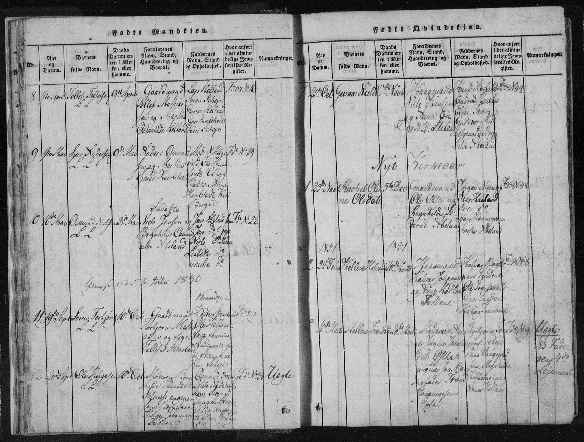 Vikedal sokneprestkontor, AV/SAST-A-101840/01/IV: Parish register (official) no. A 4, 1816-1850, p. 23