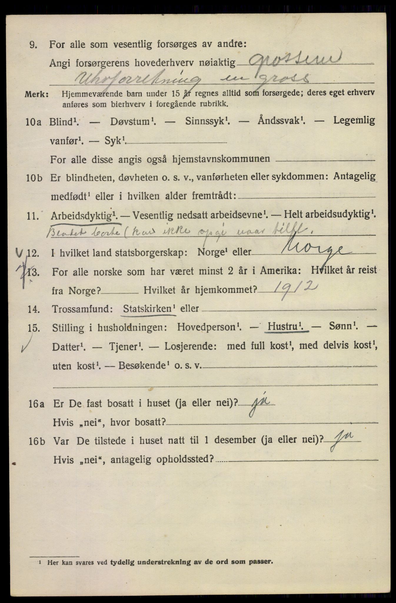 SAO, 1920 census for Kristiania, 1920, p. 369082