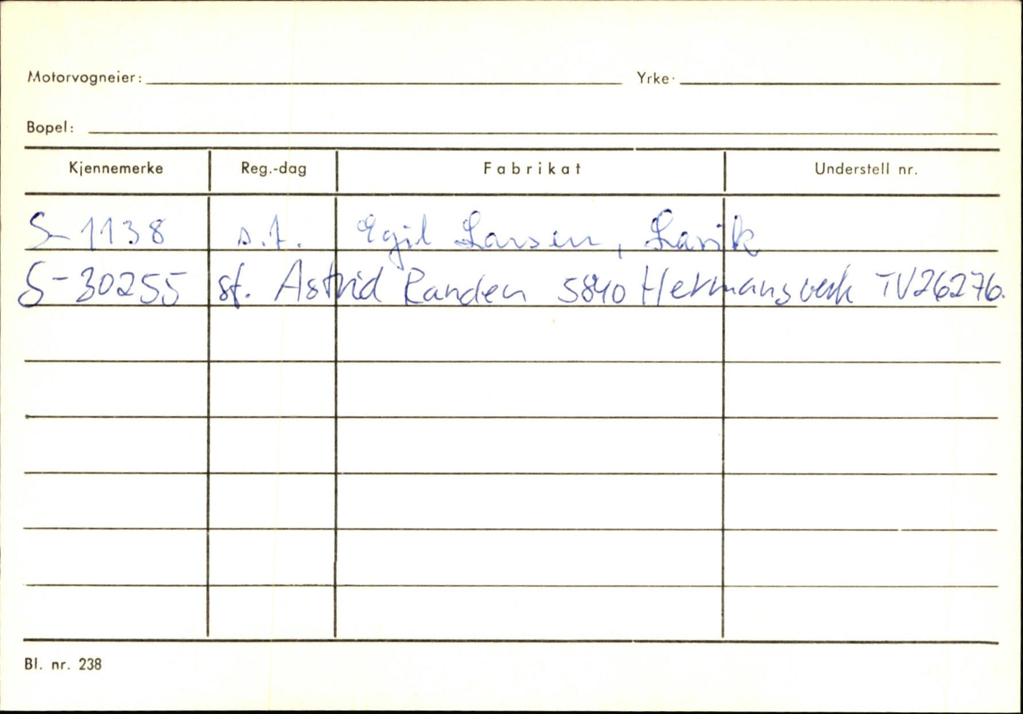 Statens vegvesen, Sogn og Fjordane vegkontor, SAB/A-5301/4/F/L0126: Eigarregister Fjaler M-Å. Leikanger A-Å, 1945-1975, p. 2006