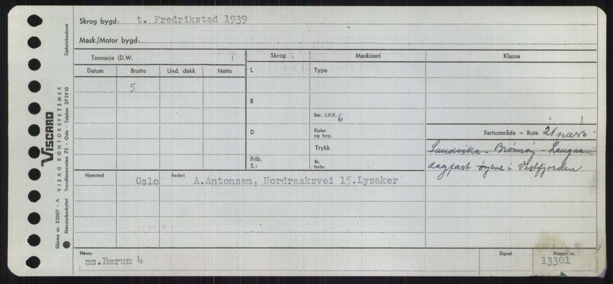 Sjøfartsdirektoratet med forløpere, Skipsmålingen, RA/S-1627/H/Ha/L0001/0002: Fartøy, A-Eig / Fartøy Bjør-Eig, p. 441