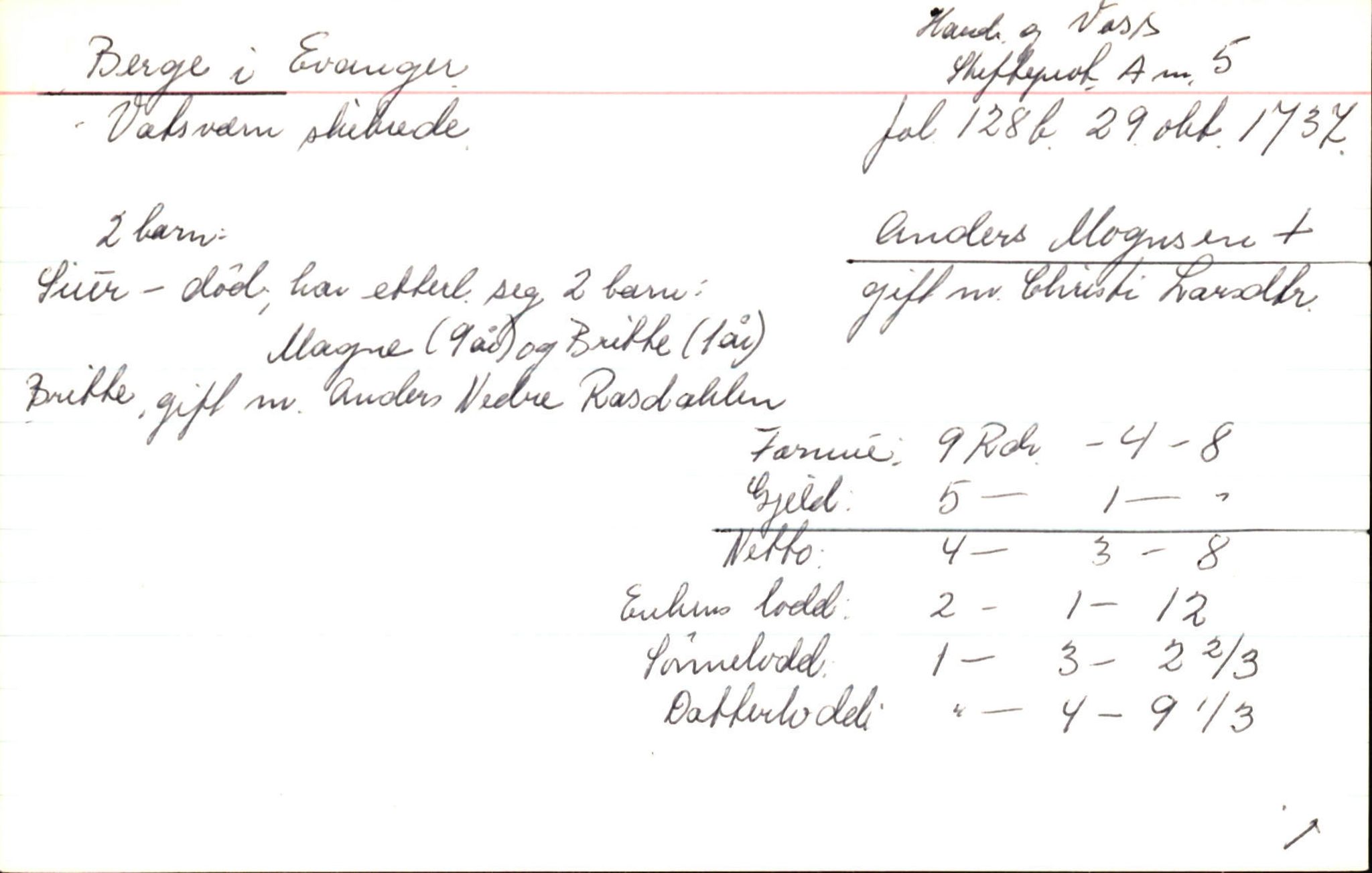 Skiftekort ved Statsarkivet i Bergen, SAB/SKIFTEKORT/002/L0002: Skifteprotokoll nr. 4-5, 1720-1747, p. 1699