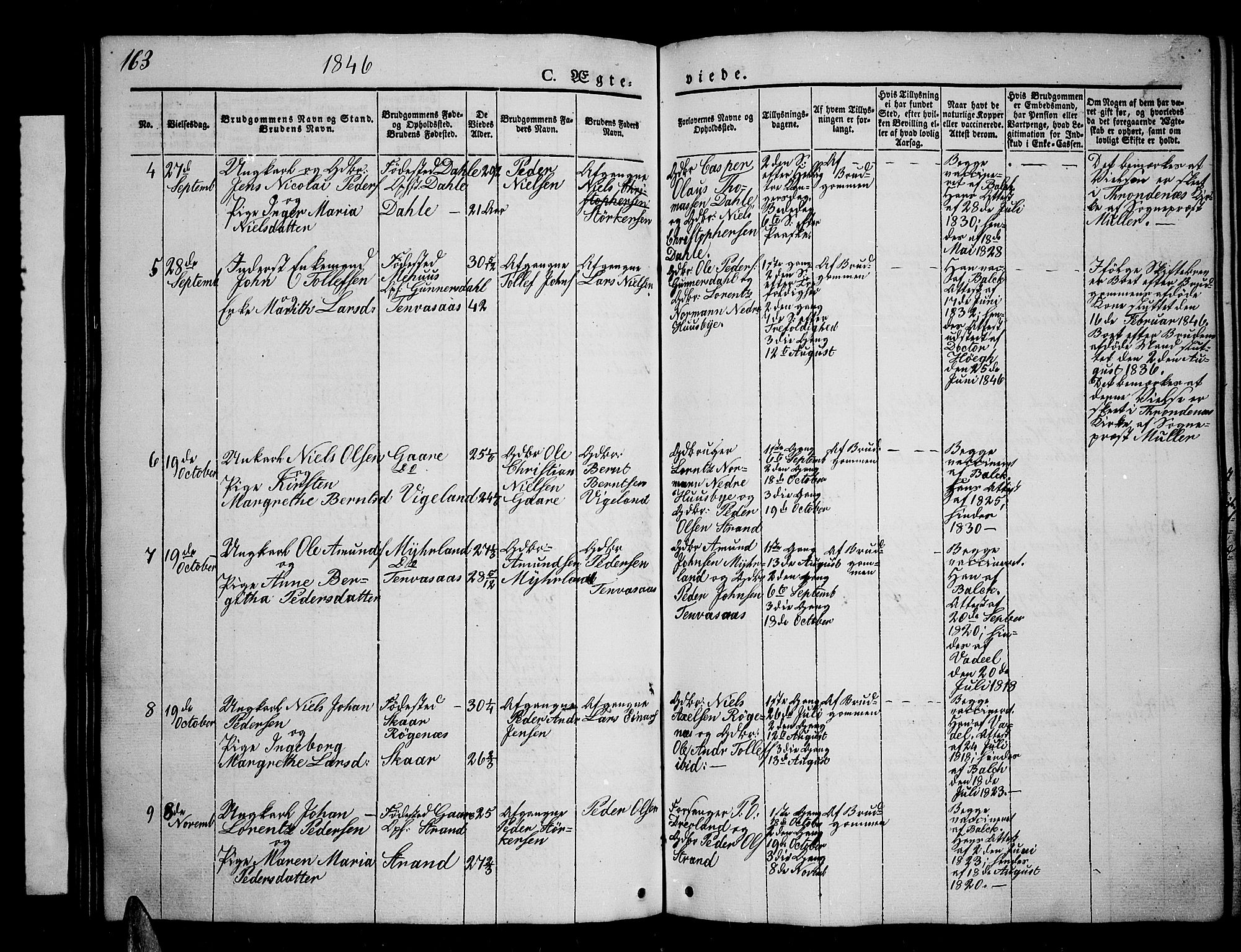 Kvæfjord sokneprestkontor, AV/SATØ-S-1323/G/Ga/Gab/L0002klokker: Parish register (copy) no. 2, 1841-1855, p. 163