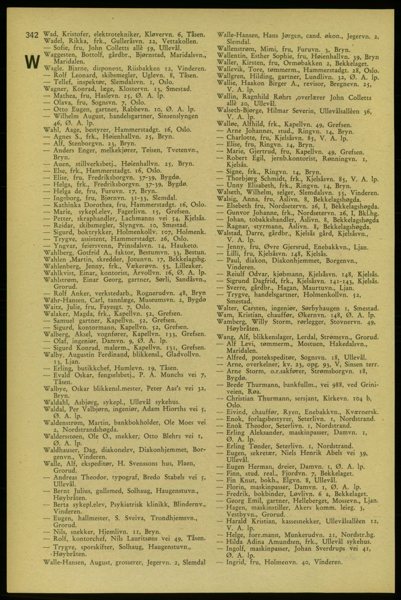 Aker adressebok/adressekalender, PUBL/001/A/006: Aker adressebok, 1937-1938, p. 342
