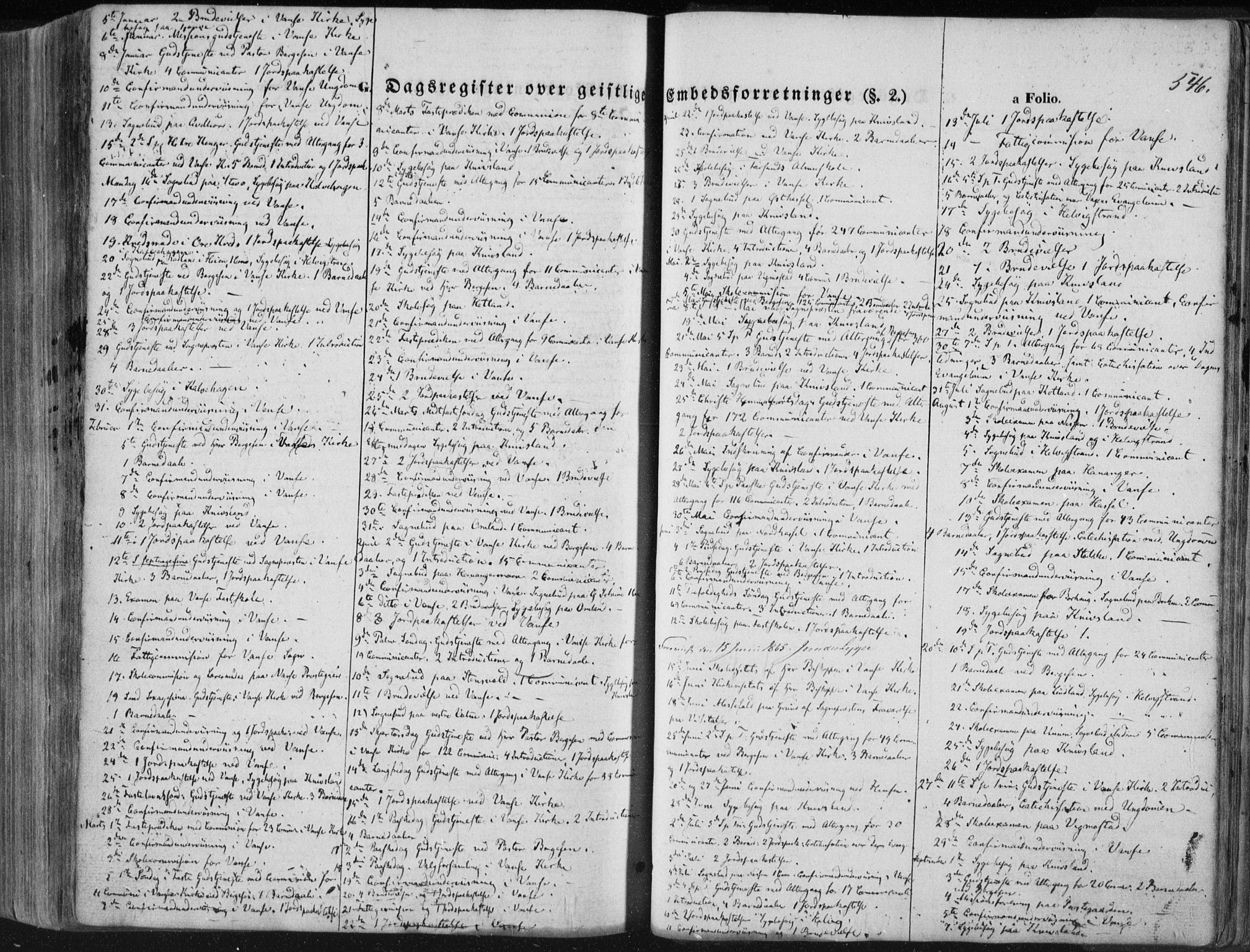 Lista sokneprestkontor, AV/SAK-1111-0027/F/Fa/L0011: Parish register (official) no. A 11, 1861-1878, p. 546