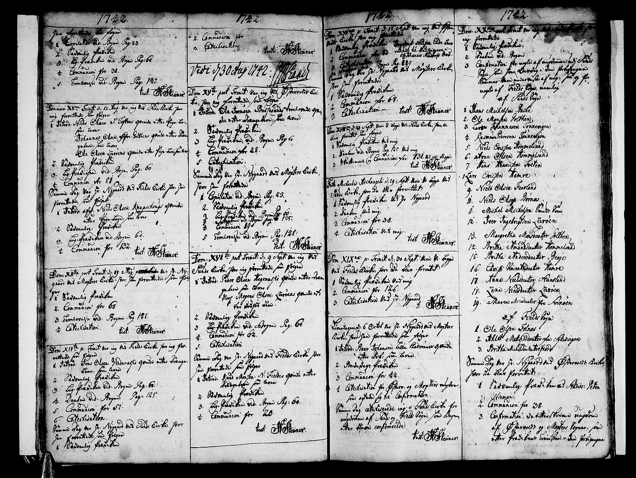 Sund sokneprestembete, AV/SAB-A-99930: Parish register (official) no. A 3, 1740-1769