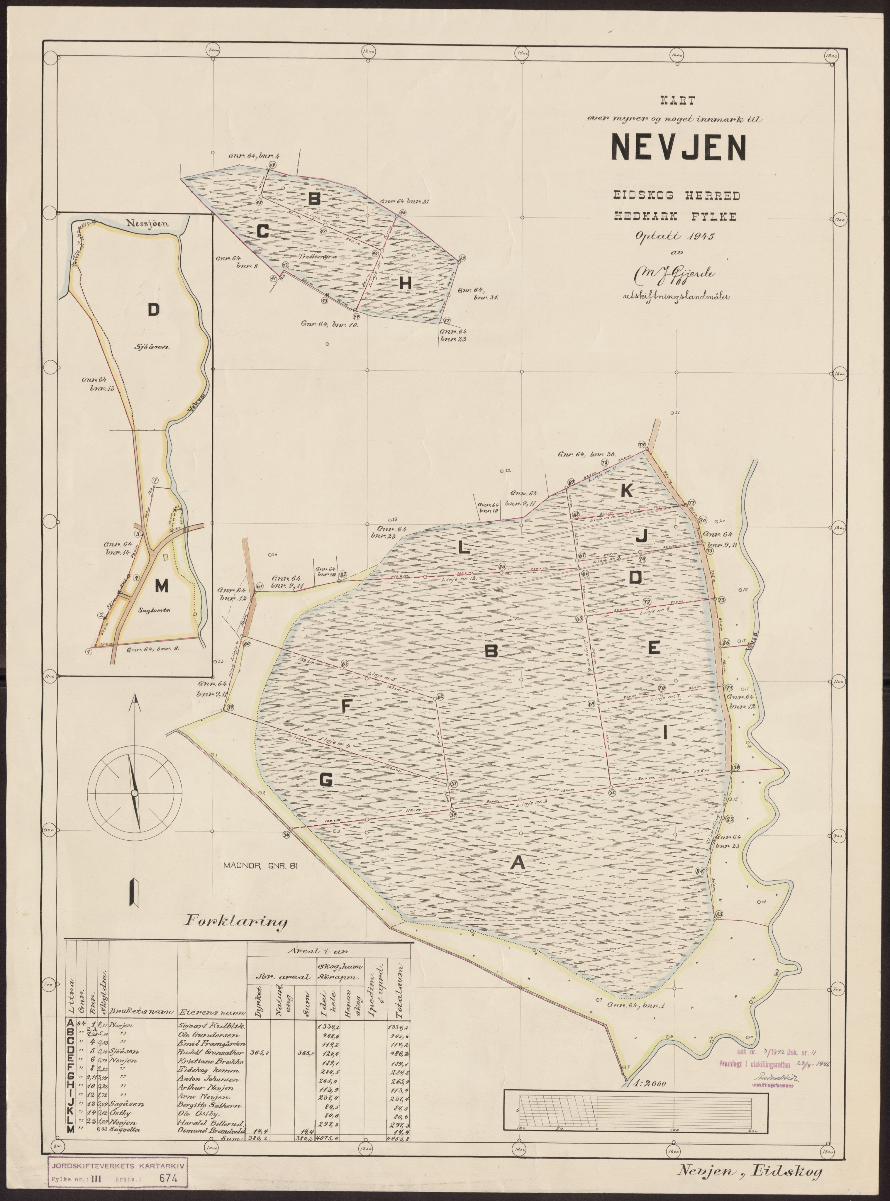 Jordskifteverkets kartarkiv, RA/S-3929/T, 1859-1988, p. 1032