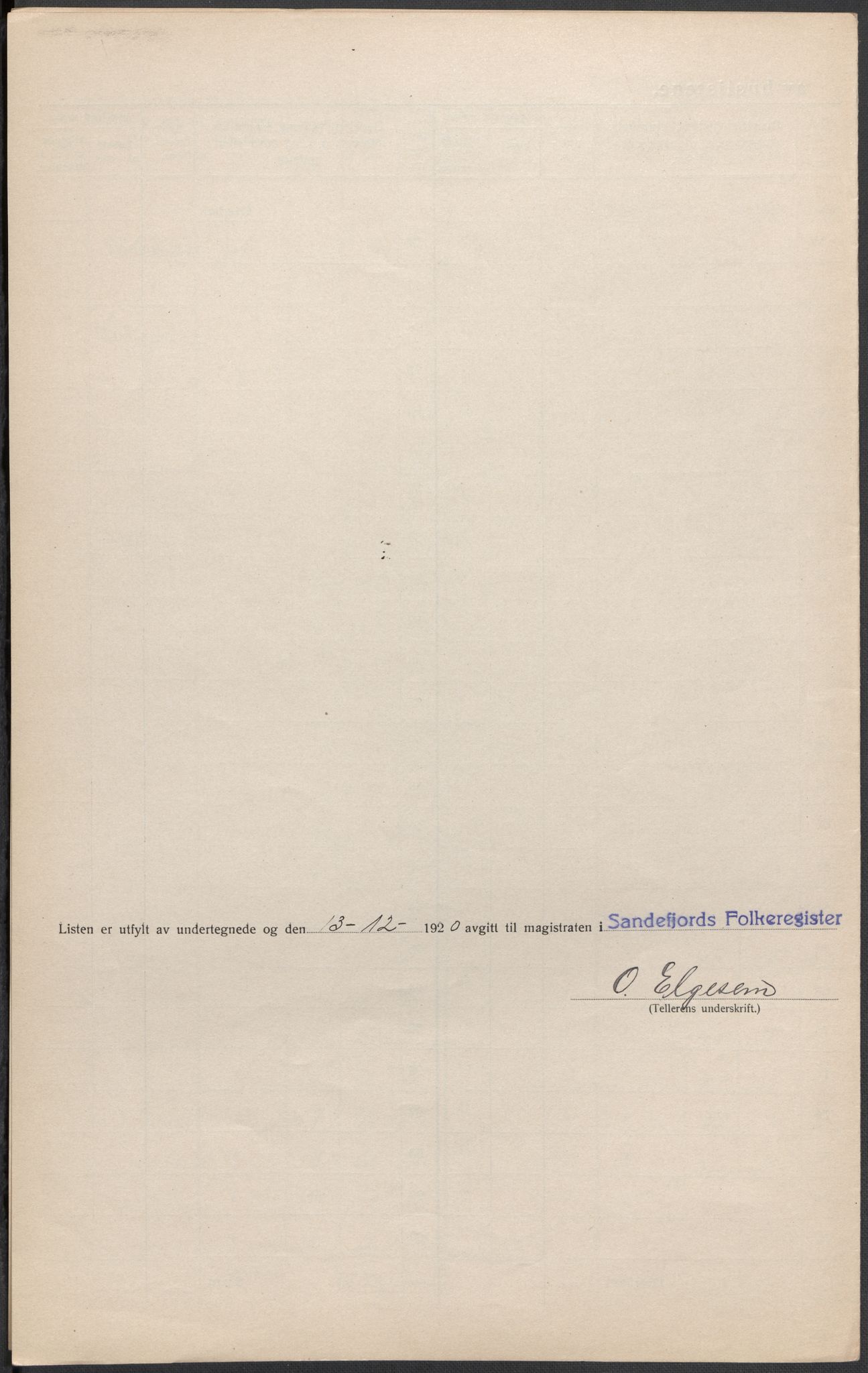 SAKO, 1920 census for Sandefjord, 1920, p. 26