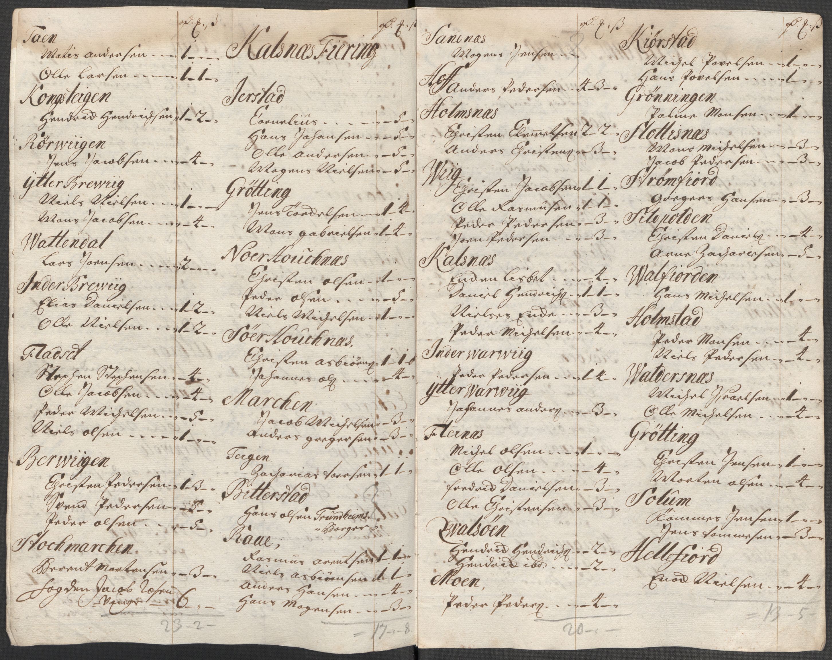 Rentekammeret inntil 1814, Reviderte regnskaper, Fogderegnskap, AV/RA-EA-4092/R67/L4683: Fogderegnskap Vesterålen, Andenes og Lofoten, 1717, p. 111