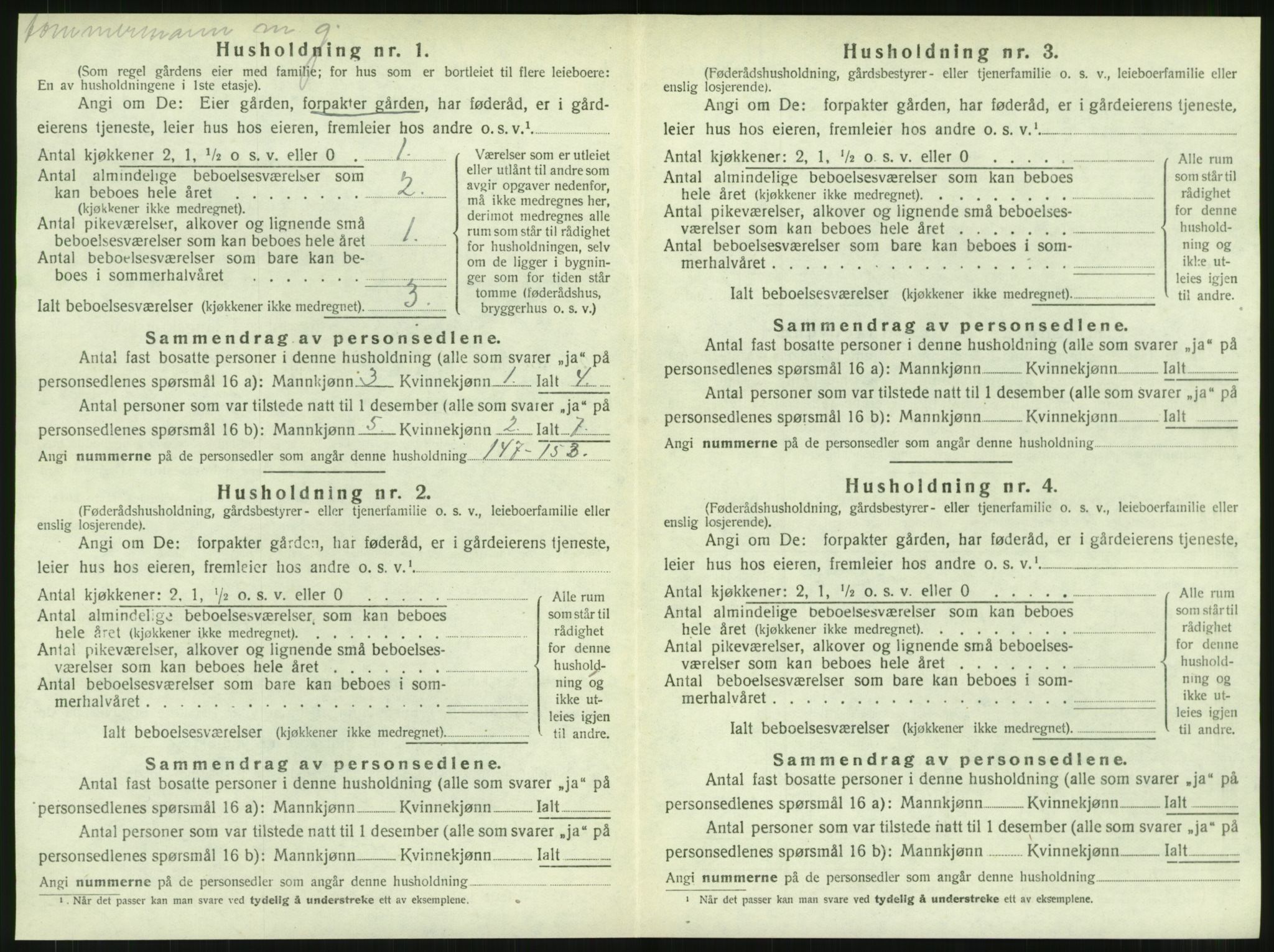 SAT, 1920 census for Foldereid, 1920, p. 361