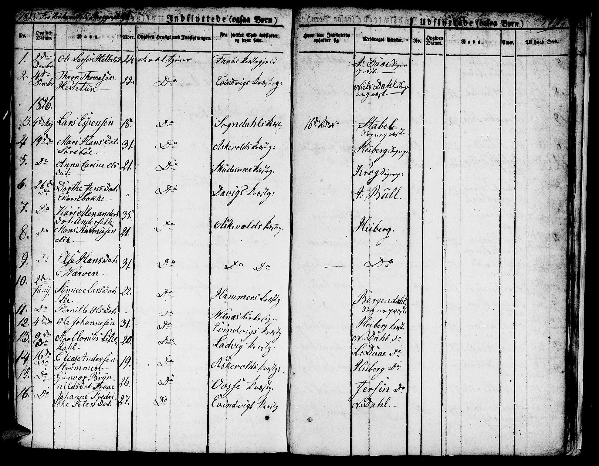 Domkirken sokneprestembete, SAB/A-74801/H/Hab/L0002: Parish register (copy) no. A 2, 1821-1839, p. 579