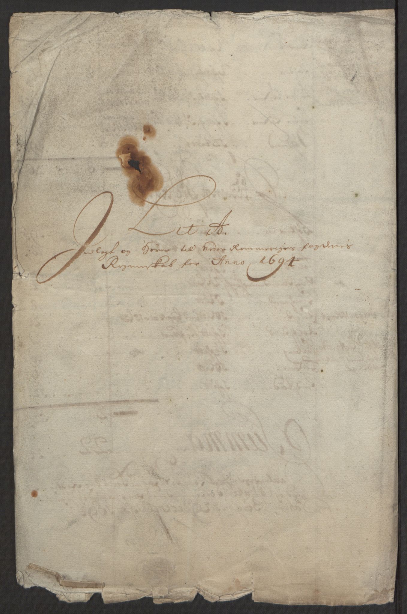 Rentekammeret inntil 1814, Reviderte regnskaper, Fogderegnskap, RA/EA-4092/R11/L0579: Fogderegnskap Nedre Romerike, 1694-1695, p. 23