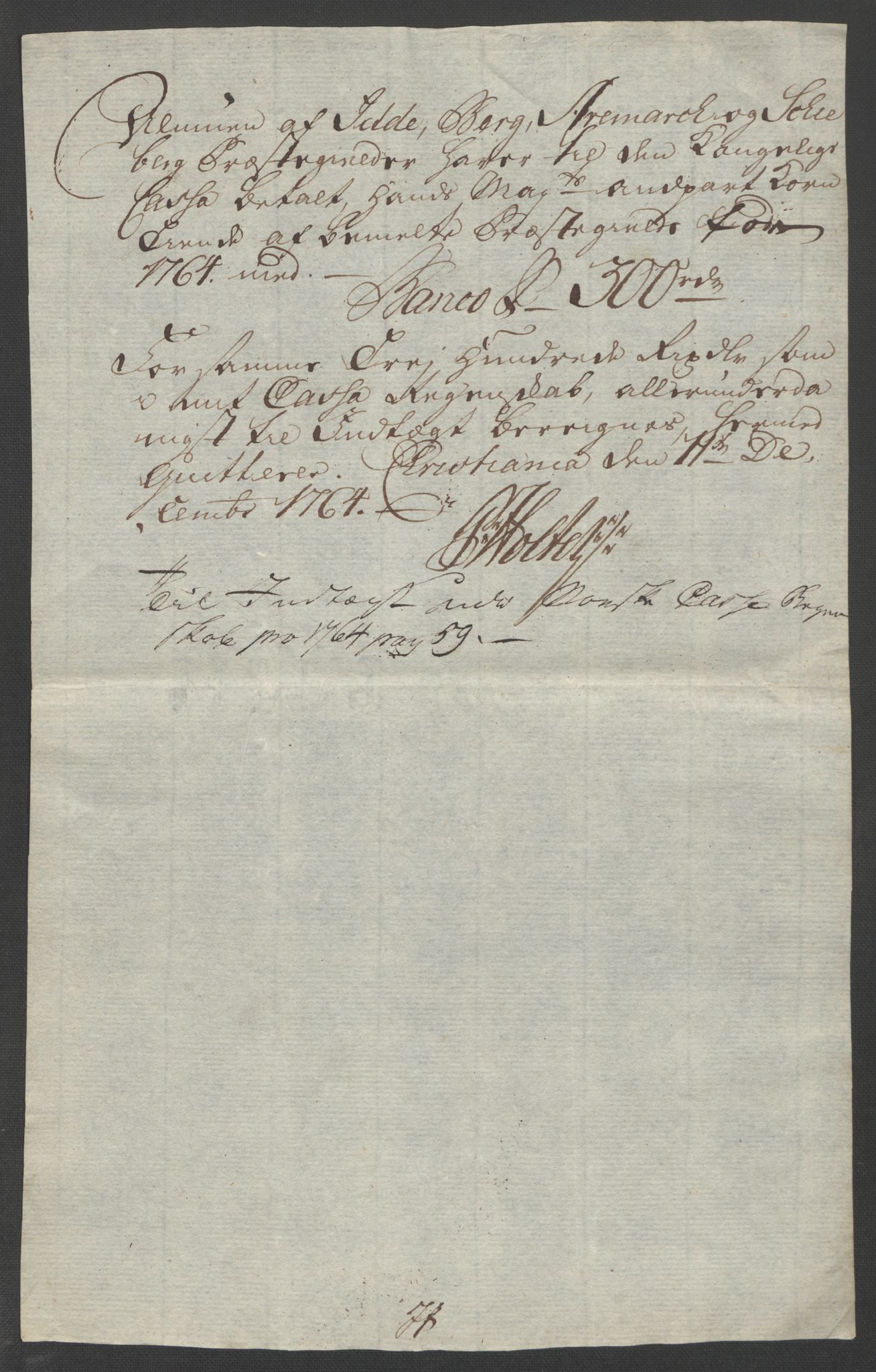 Rentekammeret inntil 1814, Reviderte regnskaper, Fogderegnskap, AV/RA-EA-4092/R01/L0097: Ekstraskatten Idd og Marker, 1756-1767, p. 362