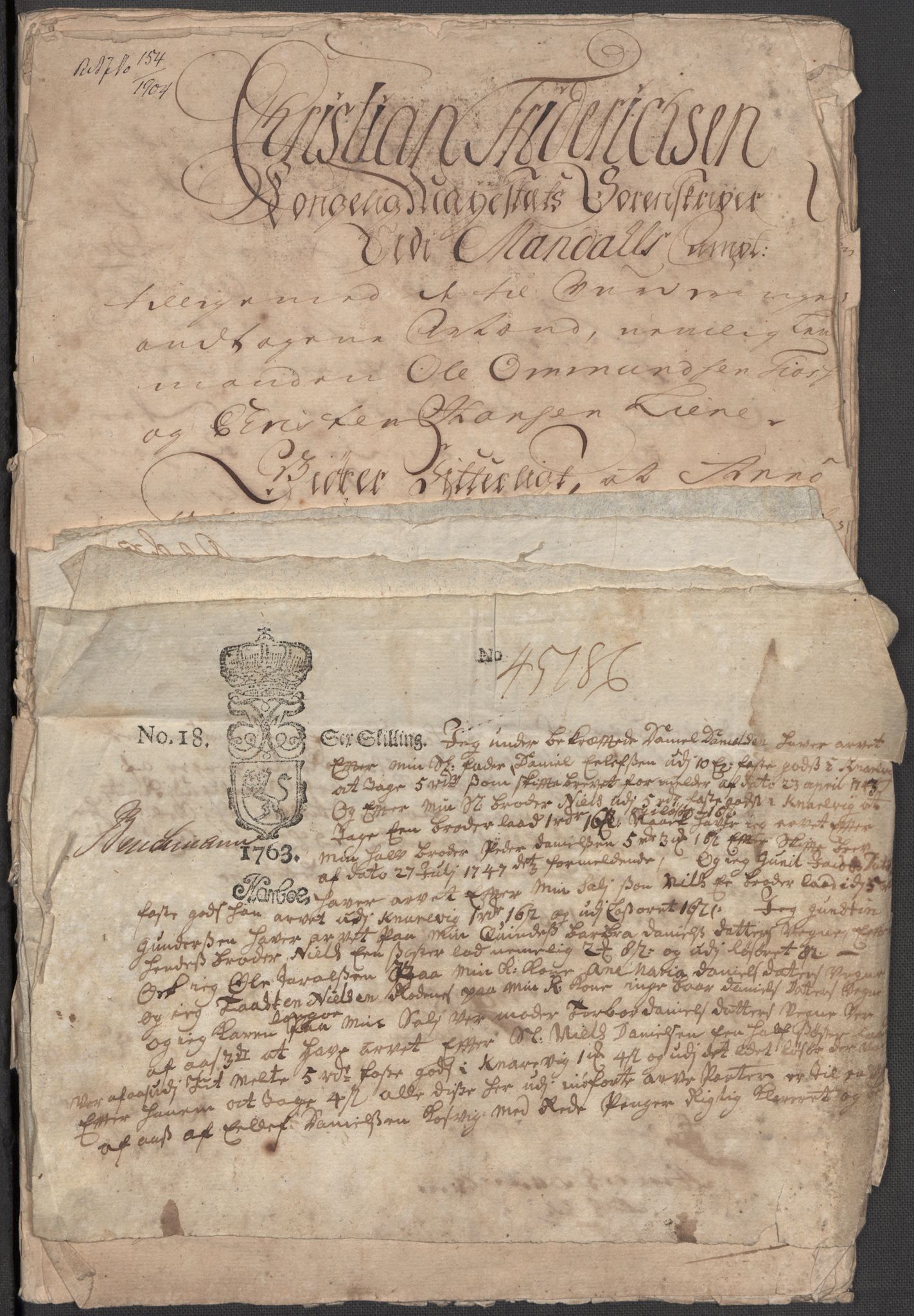 Riksarkivets diplomsamling, AV/RA-EA-5965/F15/L0021: Prestearkiv - Vestfold, 1573-1858, p. 137