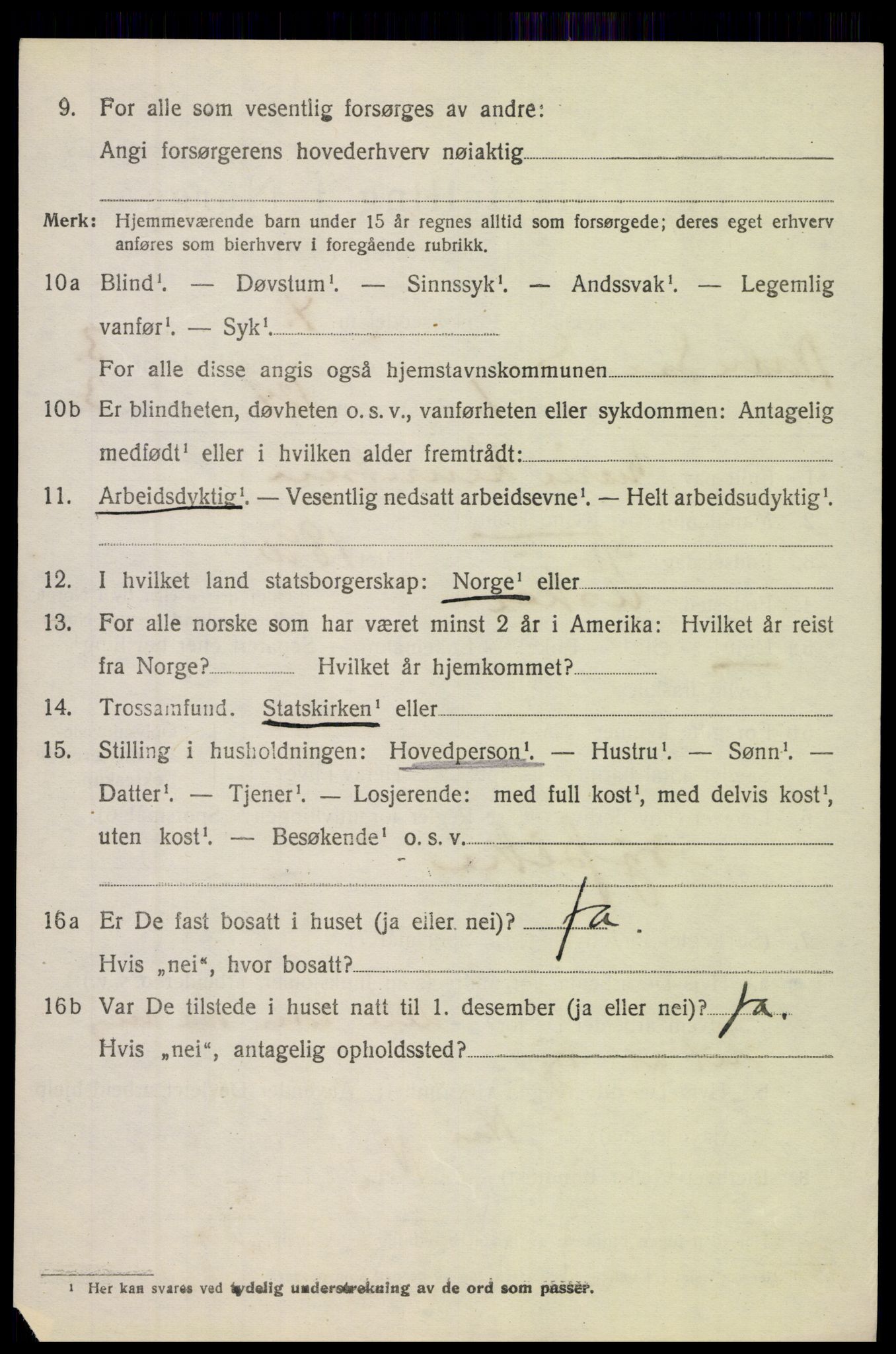 SAH, 1920 census for Nordre Land, 1920, p. 2253