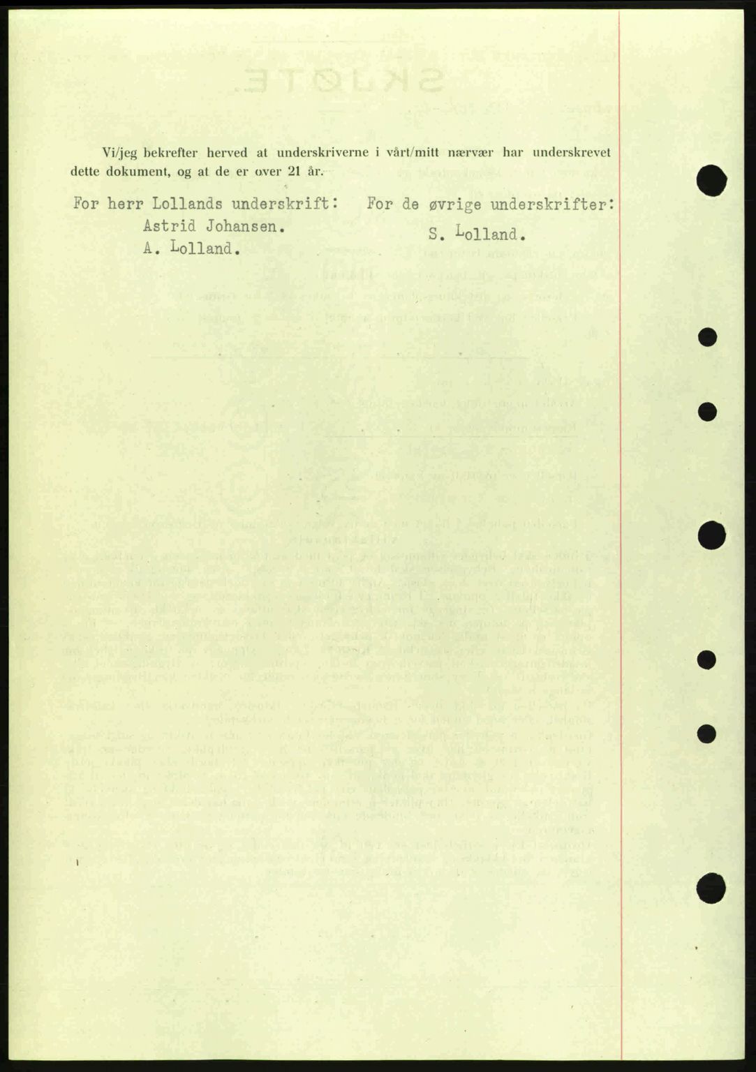 Moss sorenskriveri, SAO/A-10168: Mortgage book no. A9, 1941-1942, Diary no: : 276/1942