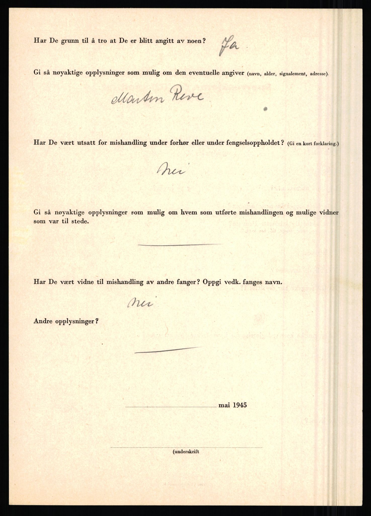 Rikspolitisjefen, AV/RA-S-1560/L/L0007: Heen, Erik C. - Iversen, Trygve, 1940-1945, p. 1094