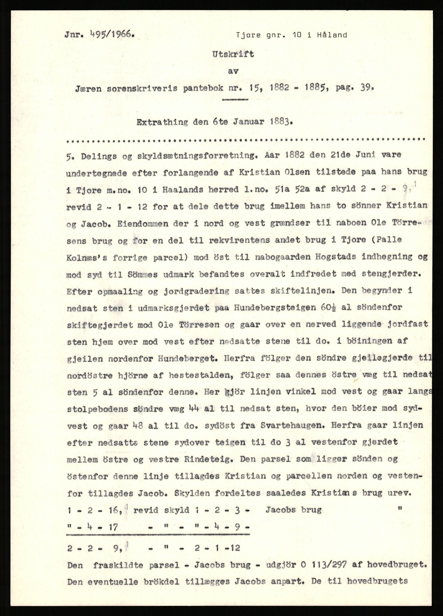 Statsarkivet i Stavanger, SAST/A-101971/03/Y/Yj/L0087: Avskrifter sortert etter gårdsnavn: Tjemsland nordre - Todhammer, 1750-1930, p. 161