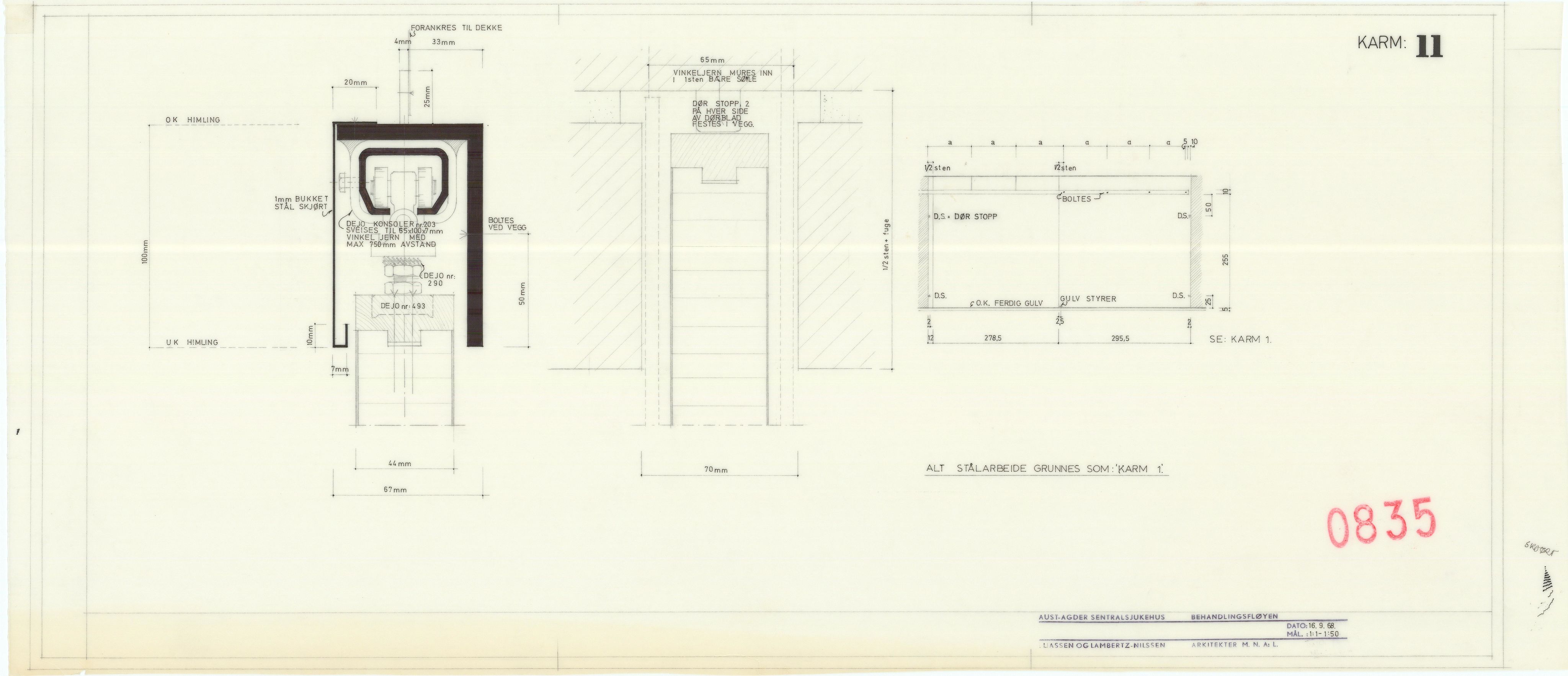 Eliassen og Lambertz-Nilssen Arkitekter, AAKS/PA-2983/T/T02/L0009: Tegningskogger 0835, 1967-1972, p. 30