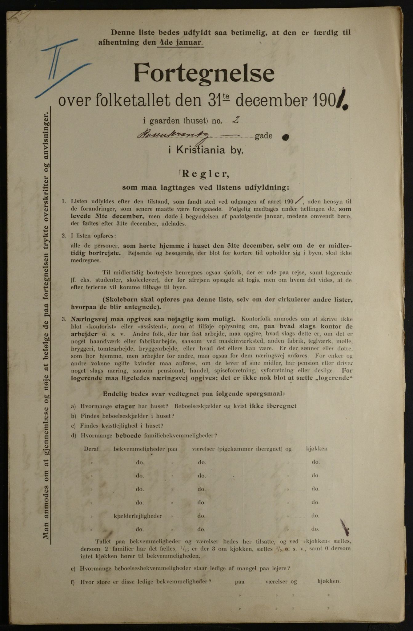 OBA, Municipal Census 1901 for Kristiania, 1901, p. 12844