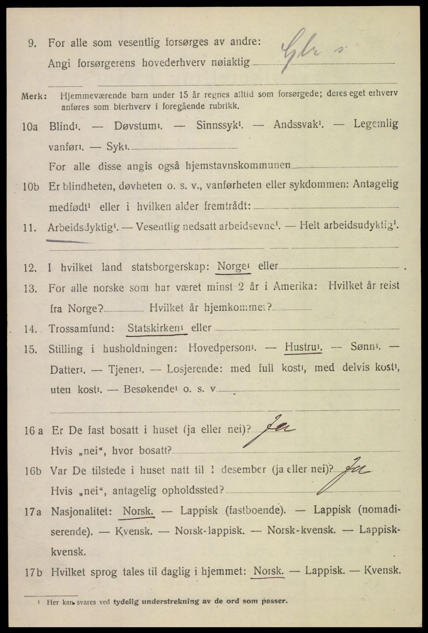 SAT, 1920 census for Borge, 1920, p. 5372