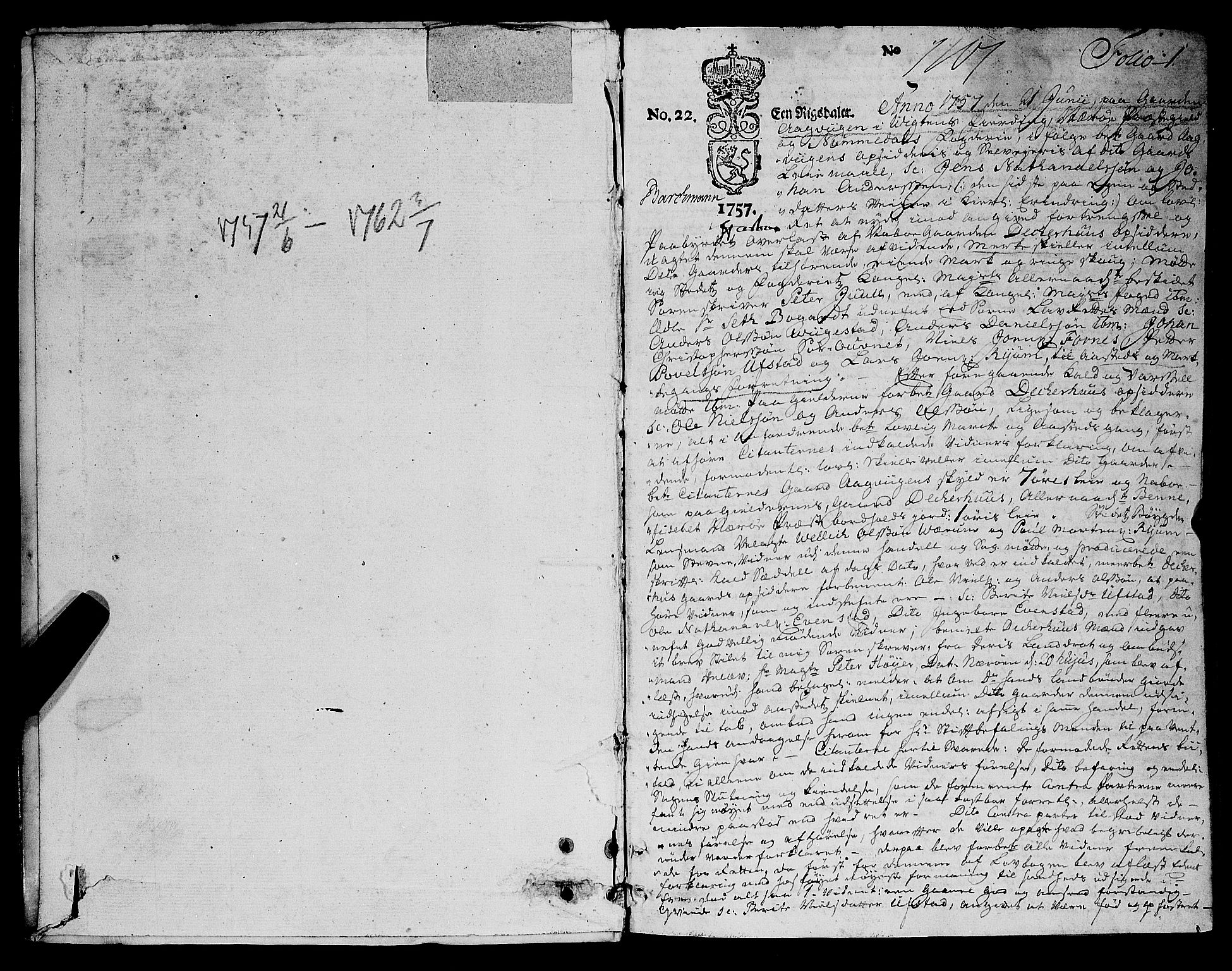 Namdal sorenskriveri, SAT/A-4133/1/1/1A/L0011: Tingbok, 1757-1762, p. 0b-1a