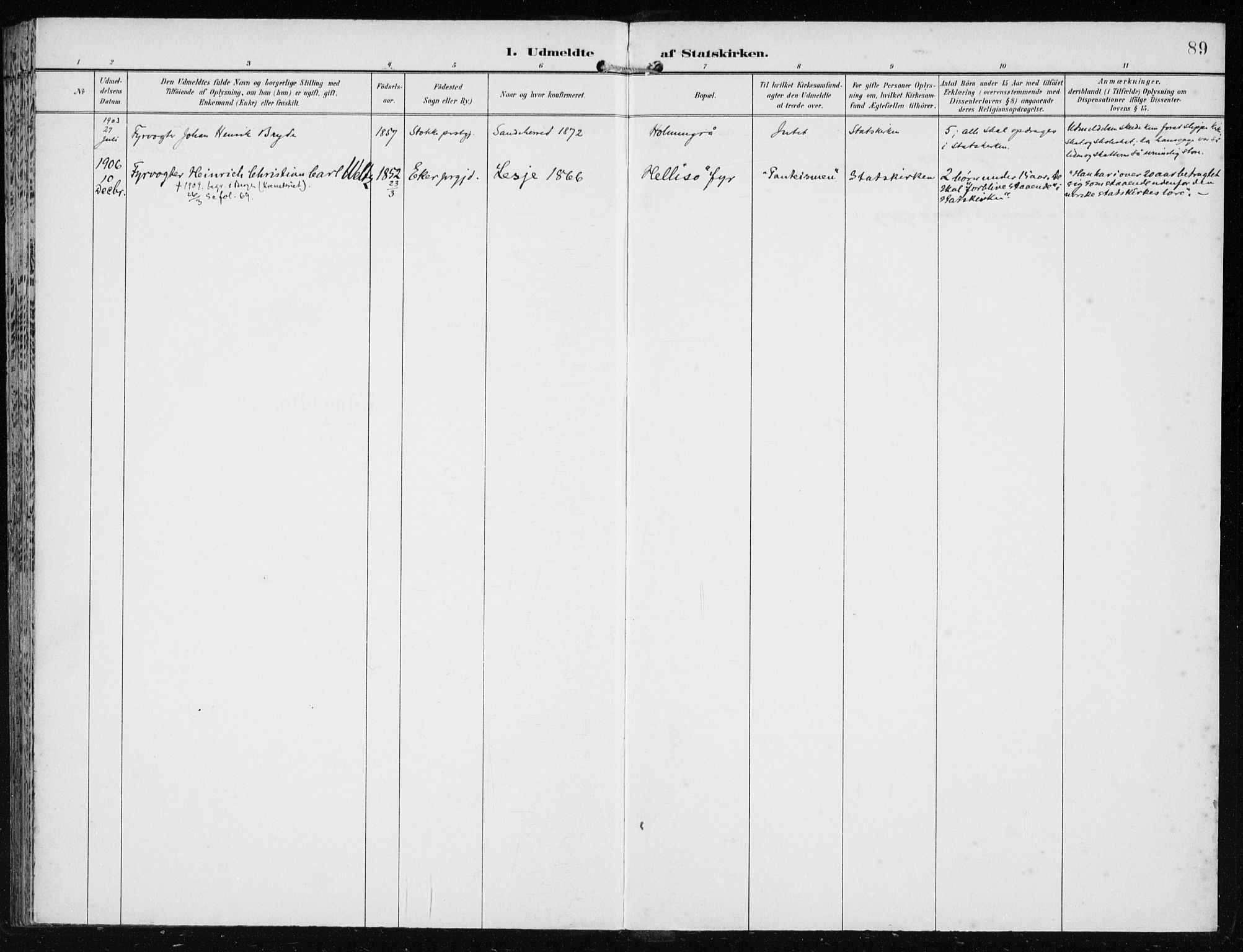 Lindås Sokneprestembete, SAB/A-76701/H/Haa: Parish register (official) no. D  2, 1897-1912, p. 89