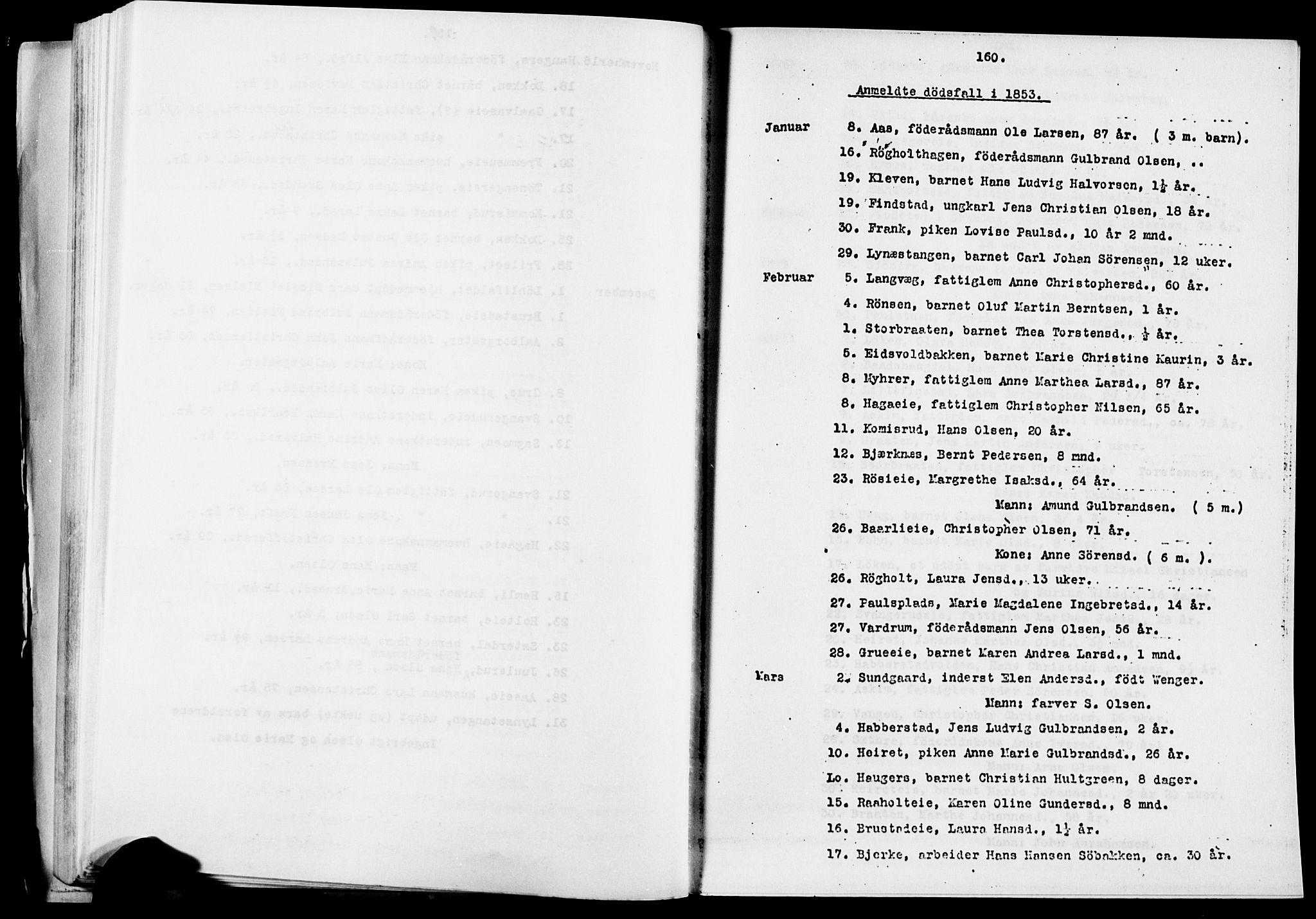 Eidsvoll prestekontor Kirkebøker, SAO/A-10888/O/Oa/L0005: Other parish register no. 5, 1815-1865, p. 160