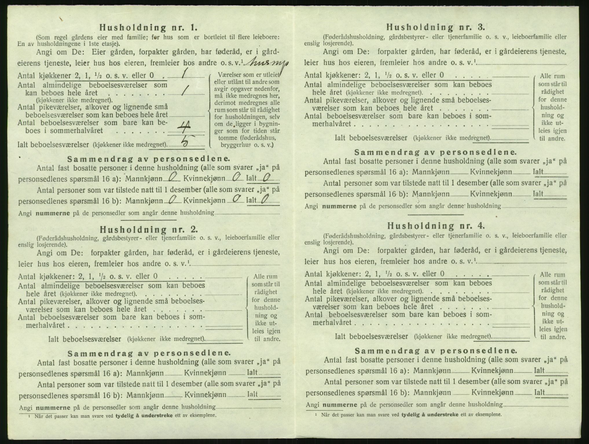 SAST, 1920 census for Erfjord, 1920, p. 270