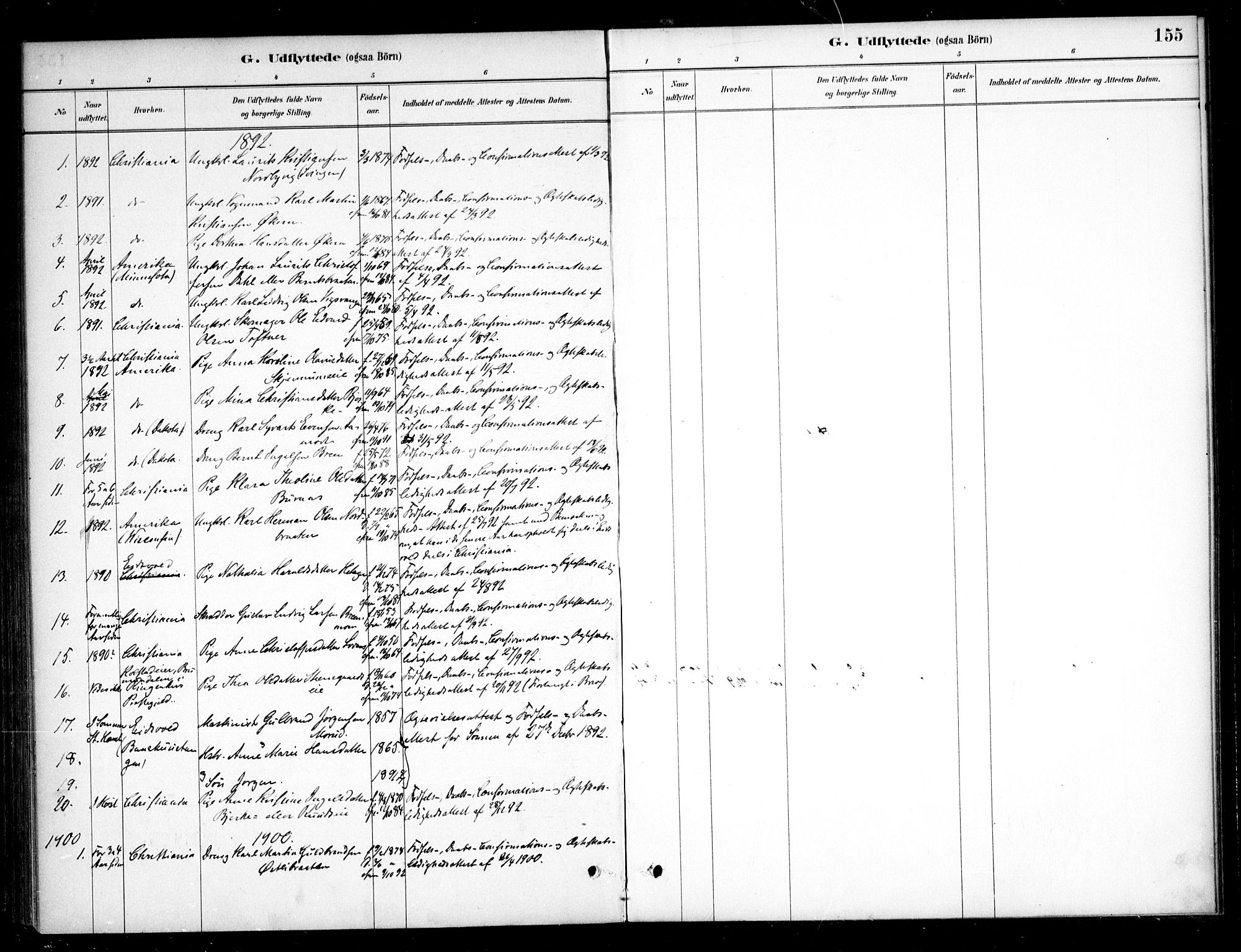Nannestad prestekontor Kirkebøker, SAO/A-10414a/F/Fc/L0001: Parish register (official) no. III 1, 1881-1892, p. 155