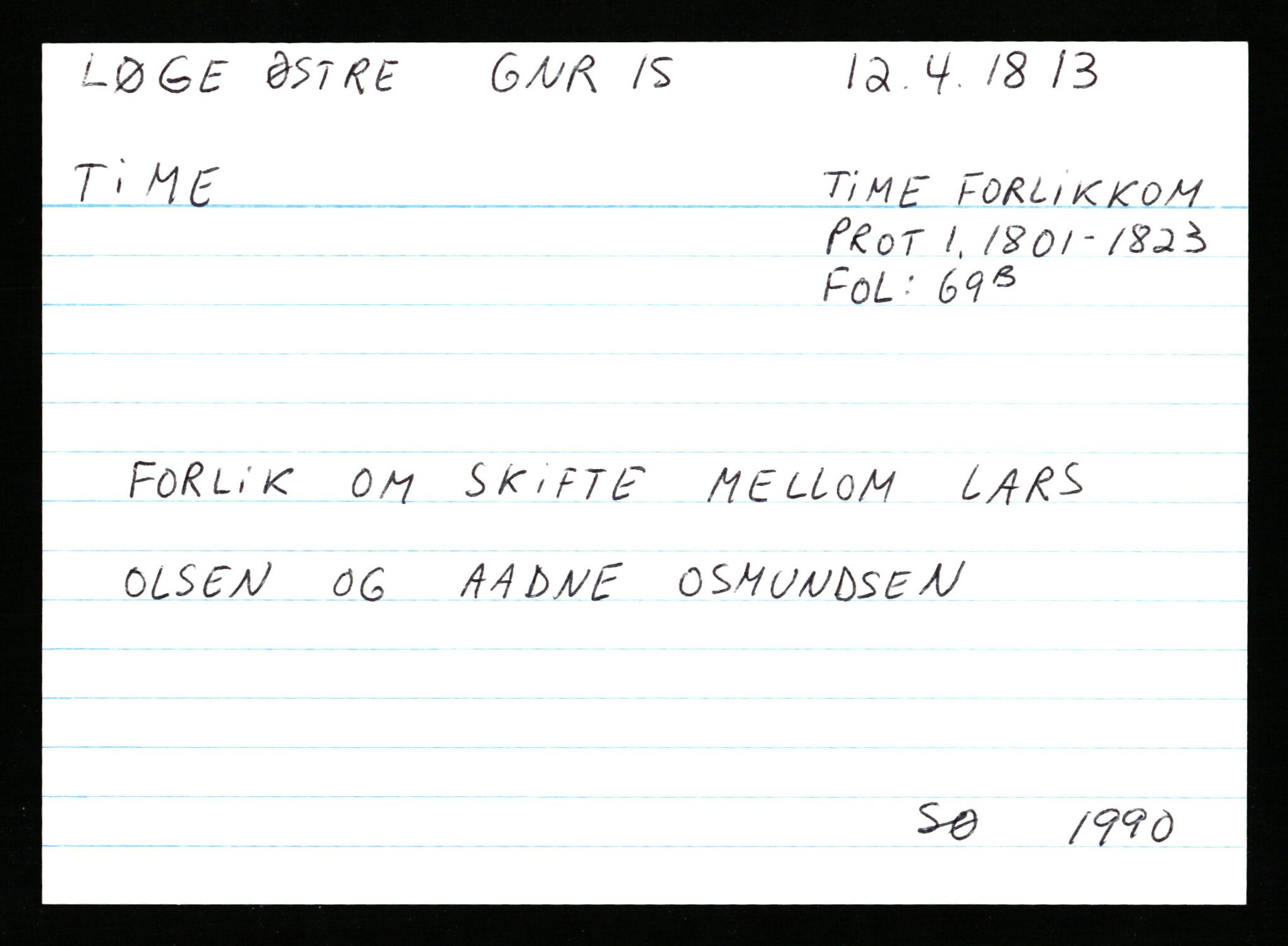 Statsarkivet i Stavanger, AV/SAST-A-101971/03/Y/Ym/L0037: Åstedskort sortert etter gårdsnavn: Lædre - Mauland, 1600-1950, p. 26