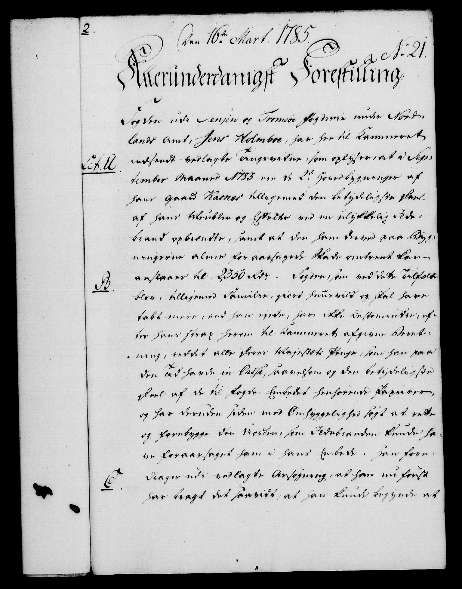 Rentekammeret, Kammerkanselliet, RA/EA-3111/G/Gf/Gfa/L0067: Norsk relasjons- og resolusjonsprotokoll (merket RK 52.67), 1785, p. 206