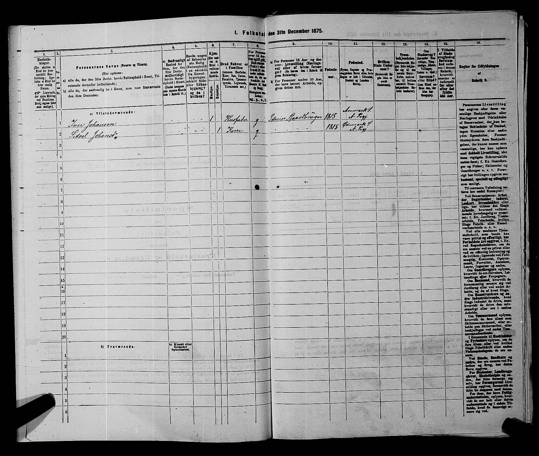 RA, 1875 census for 0118P Aremark, 1875, p. 472