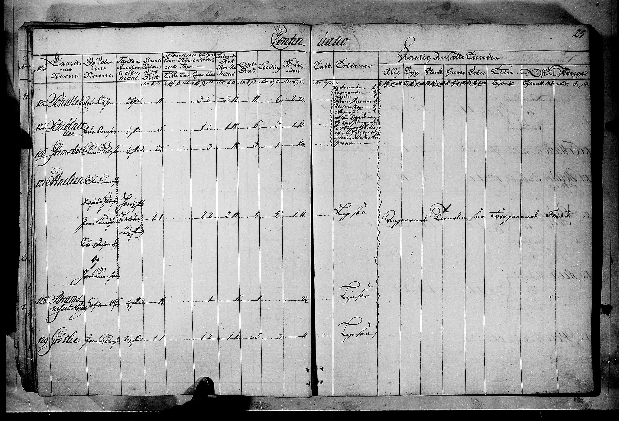 Rentekammeret inntil 1814, Realistisk ordnet avdeling, AV/RA-EA-4070/N/Nb/Nbf/L0102: Solør, Østerdalen og Odal matrikkelprotokoll, 1723, p. 24b-25a