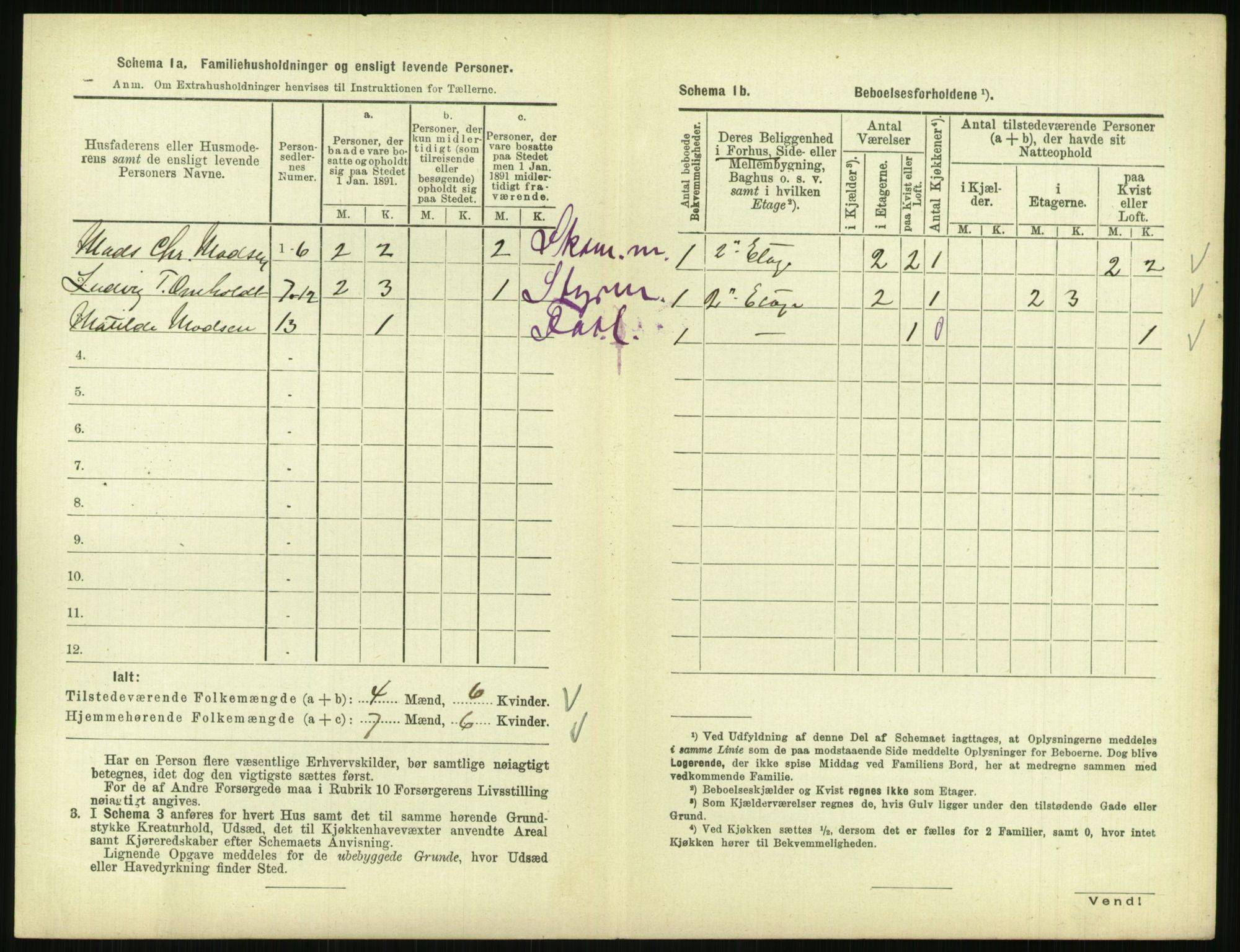 RA, 1891 census for 0903 Arendal, 1891, p. 389