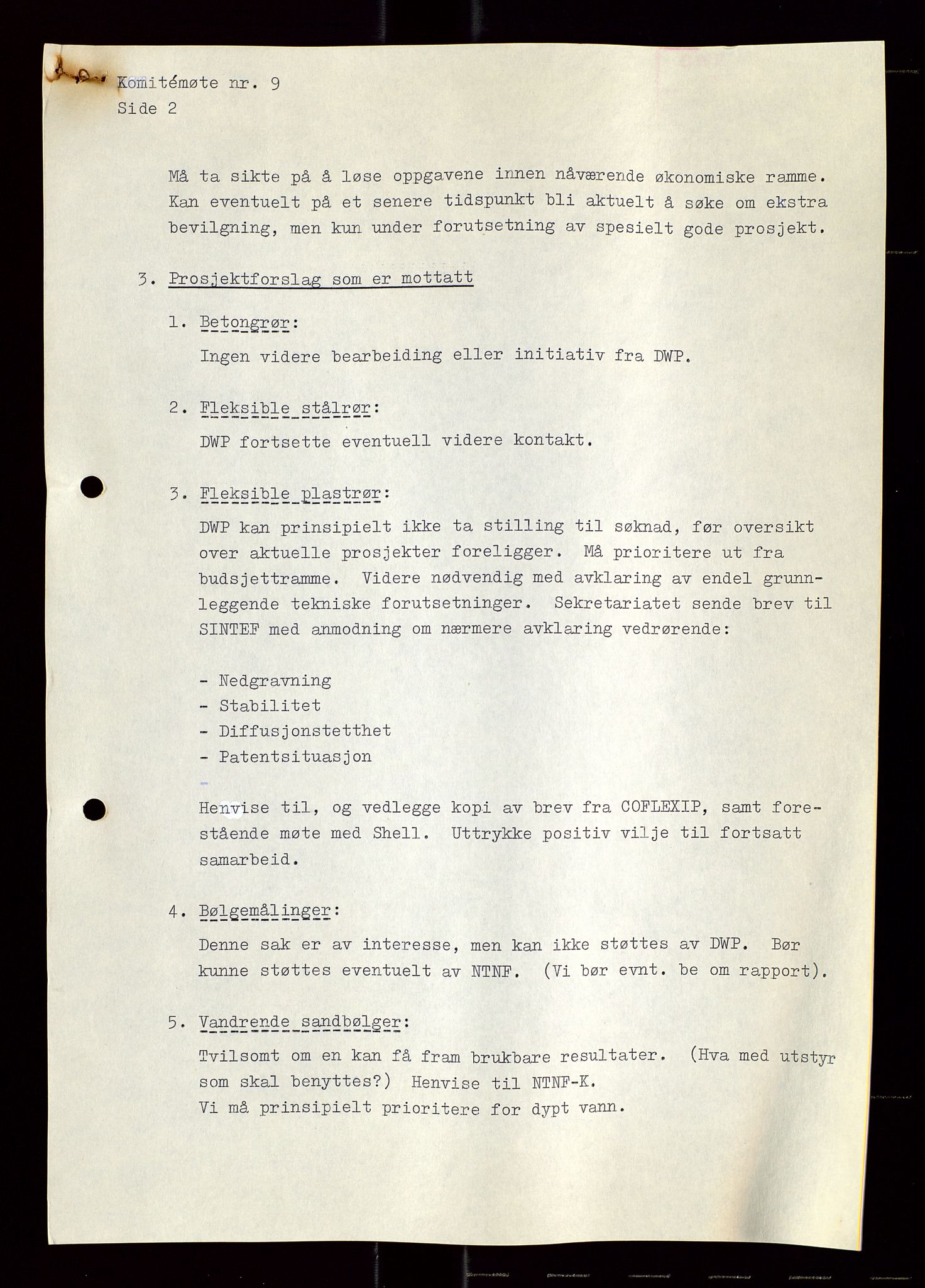 Industridepartementet, Oljekontoret, AV/SAST-A-101348/Di/L0004: DWP, møter, komite`møter, 761 forskning/teknologi, 1972-1975, p. 228