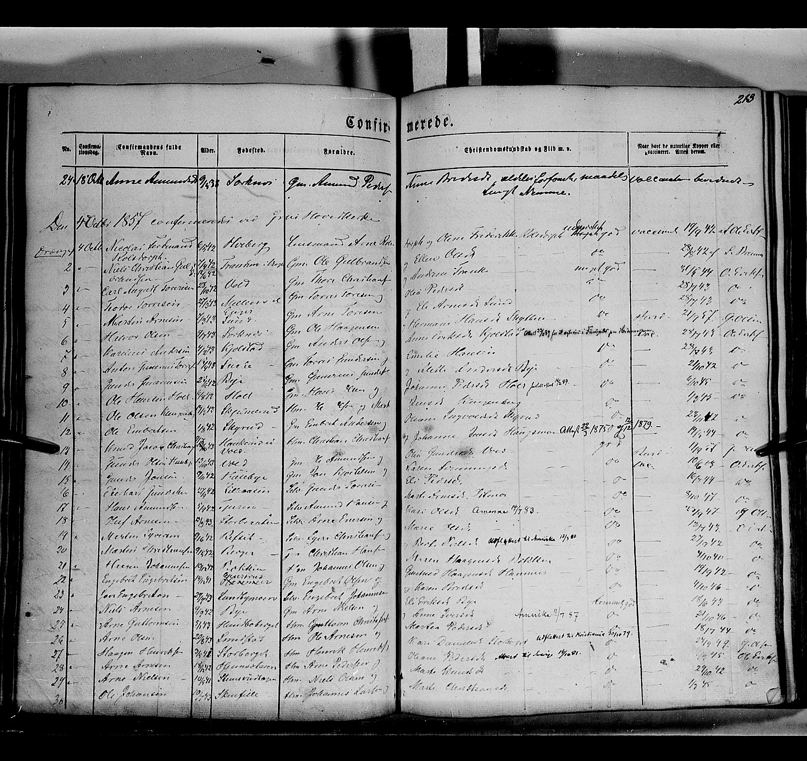 Grue prestekontor, AV/SAH-PREST-036/H/Ha/Haa/L0008: Parish register (official) no. 8, 1847-1858, p. 213