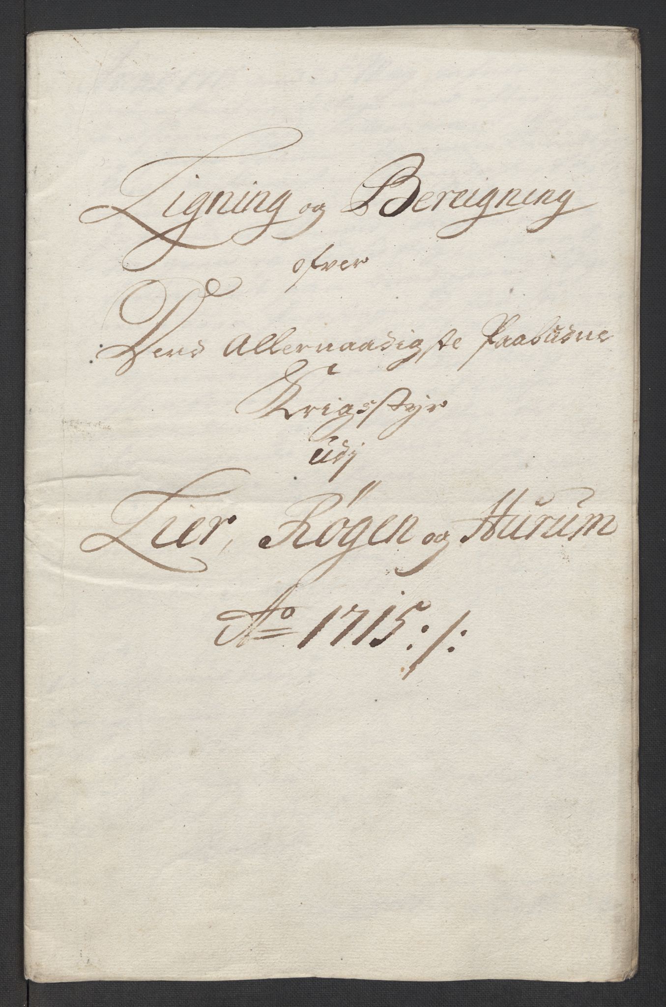 Rentekammeret inntil 1814, Reviderte regnskaper, Fogderegnskap, RA/EA-4092/R31/L1710: Fogderegnskap Hurum, Røyken, Eiker, Lier og Buskerud, 1715-1716, p. 46