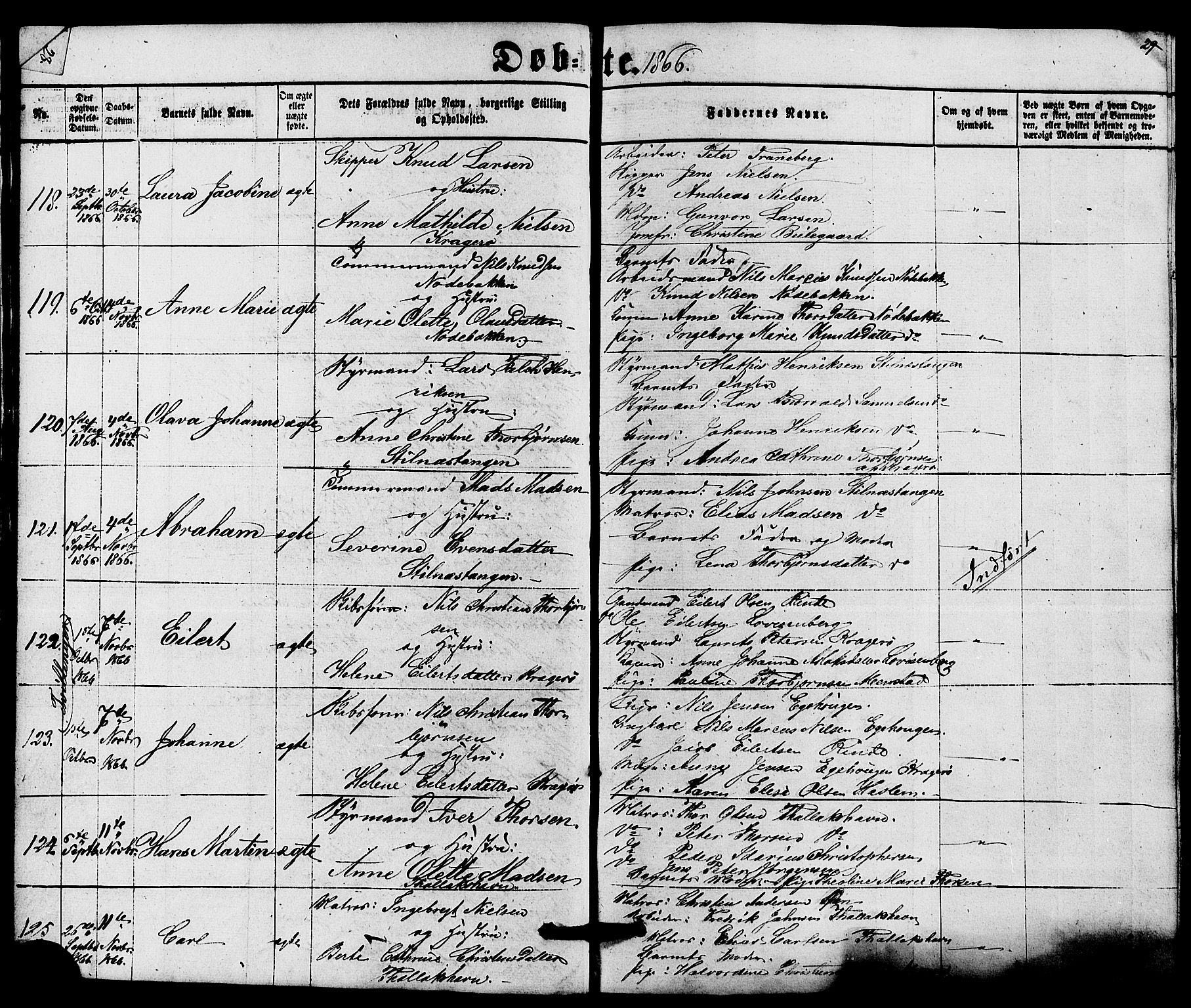 Kragerø kirkebøker, AV/SAKO-A-278/G/Ga/L0005: Parish register (copy) no. 5, 1865-1881, p. 29