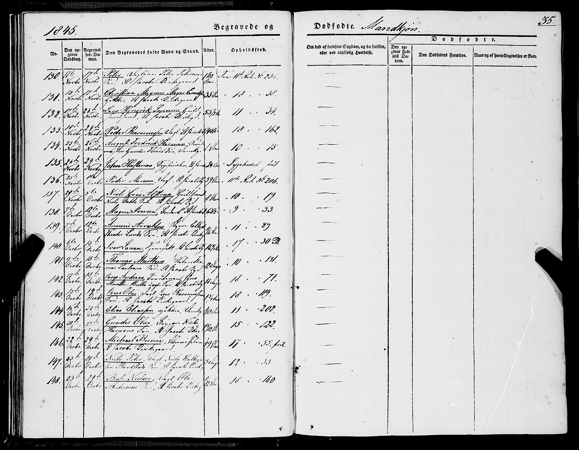 Domkirken sokneprestembete, AV/SAB-A-74801/H/Haa/L0040: Parish register (official) no. E 1, 1841-1853, p. 35