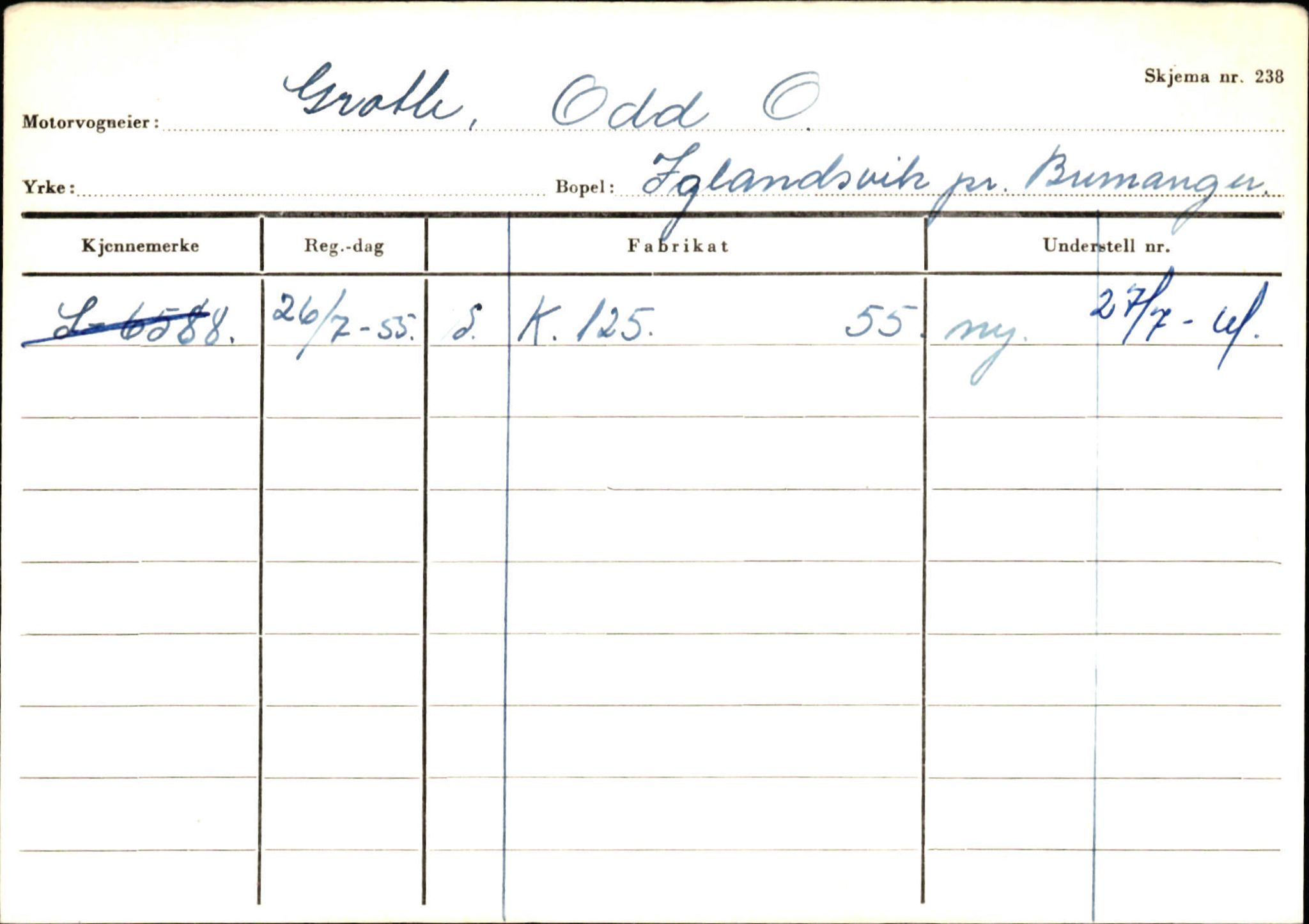 Statens vegvesen, Sogn og Fjordane vegkontor, AV/SAB-A-5301/4/F/L0133: Eigarregister Bremanger A-Å. Gaular A-H, 1945-1975, p. 603