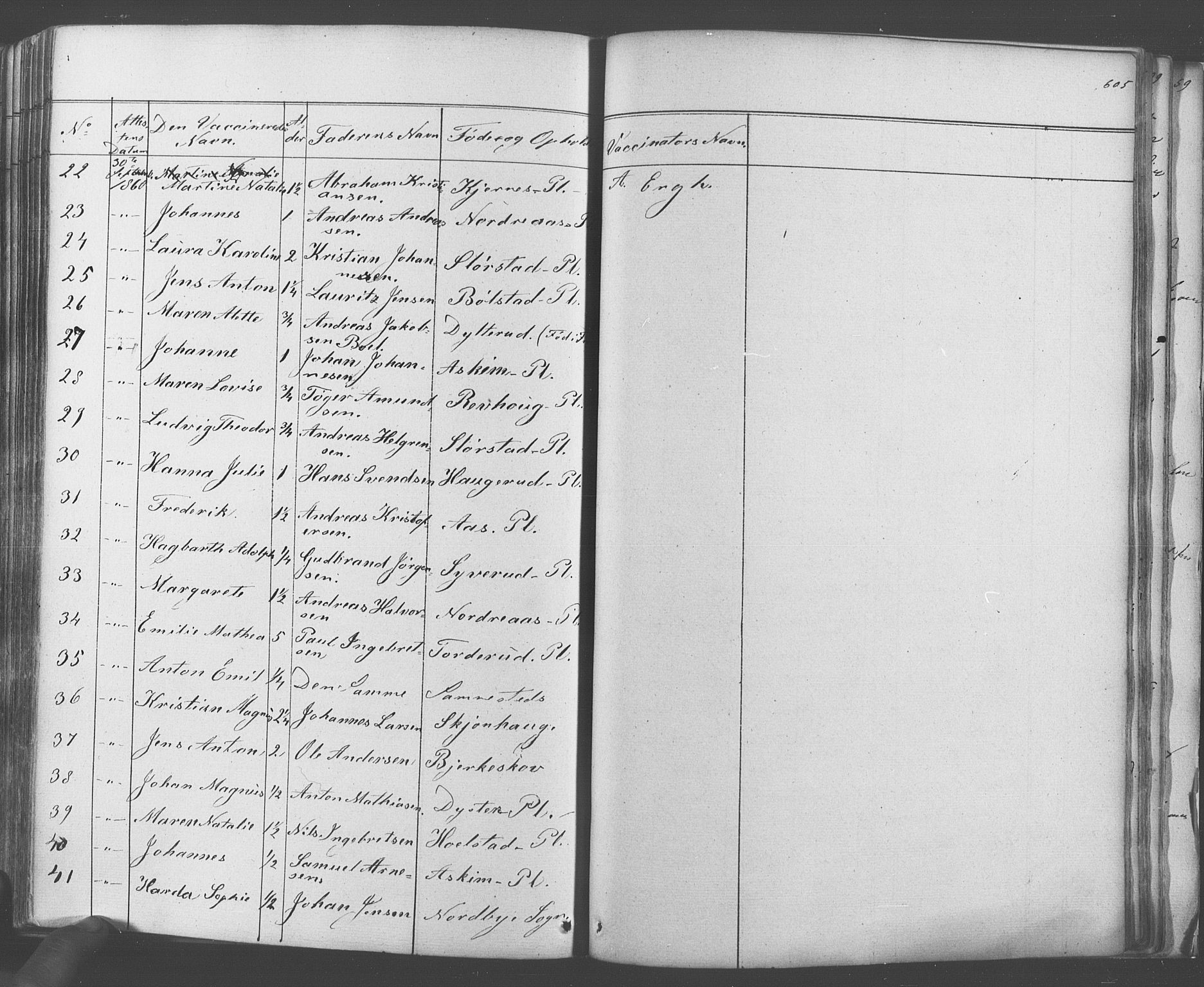 Ås prestekontor Kirkebøker, SAO/A-10894/F/Fa/L0006: Parish register (official) no. I 6, 1841-1853, p. 604-605