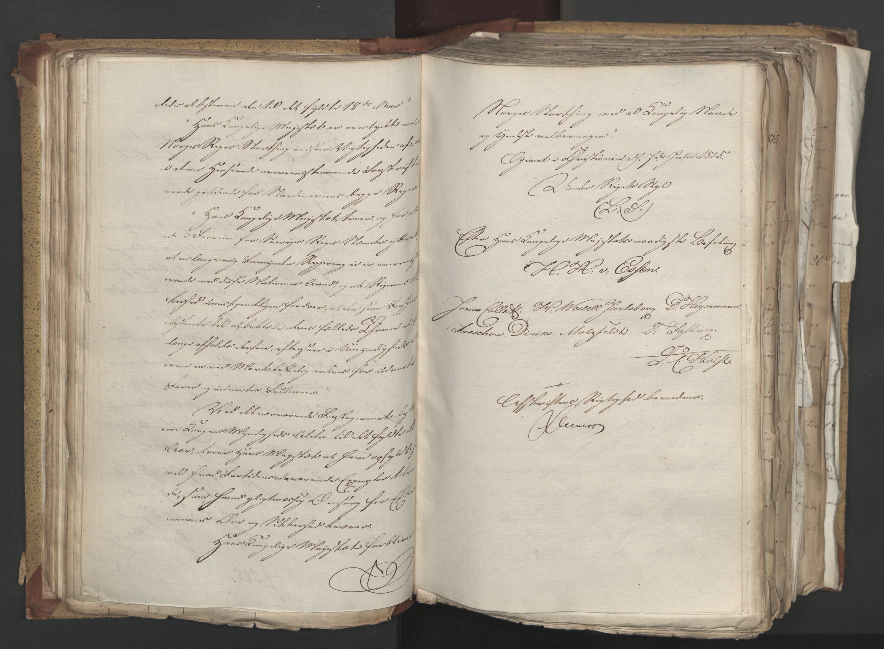 Statsrådsavdelingen i Stockholm, AV/RA-S-1003/D/Da/L0003: Regjeringsinnstillinger nr. 519-787, 1815, p. 105