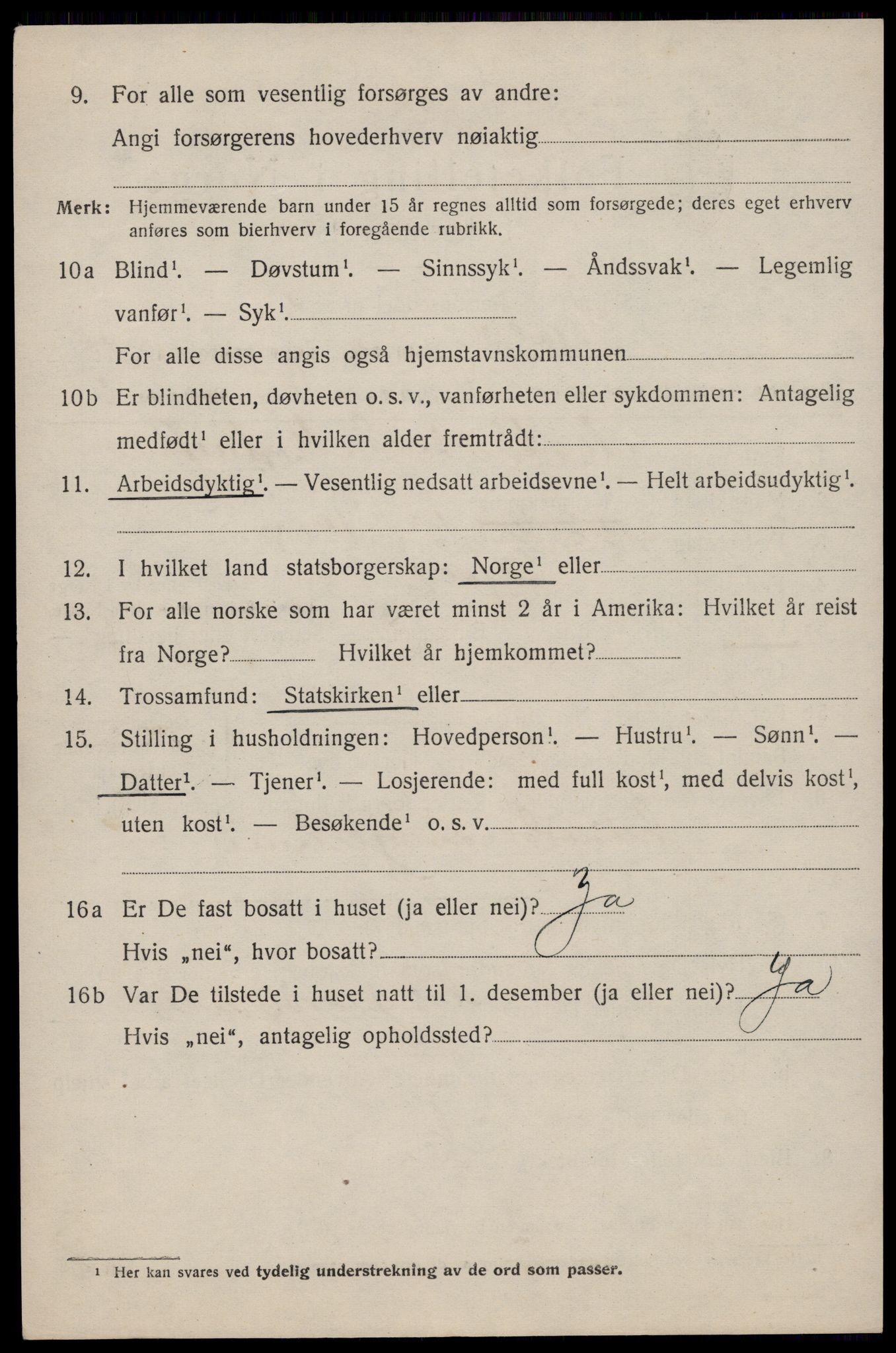 SAST, 1920 census for Skjold, 1920, p. 2681