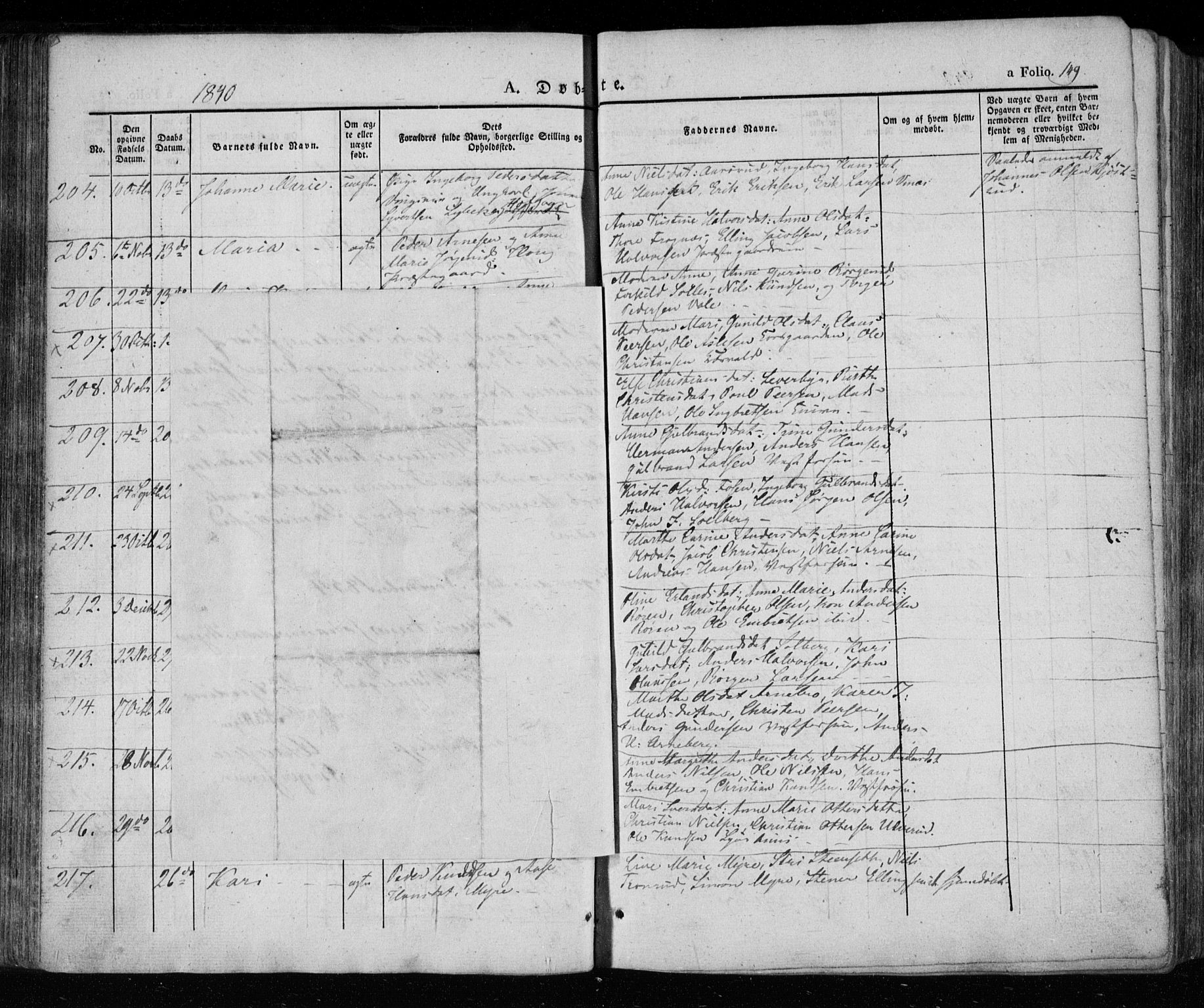 Eiker kirkebøker, AV/SAKO-A-4/F/Fa/L0013a: Parish register (official) no. I 13A, 1832-1845, p. 149